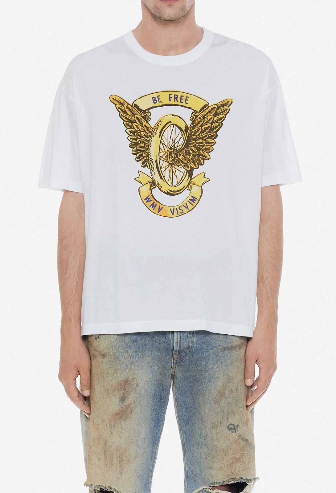 Last Visvim Logo Print Cotton T-Shirt