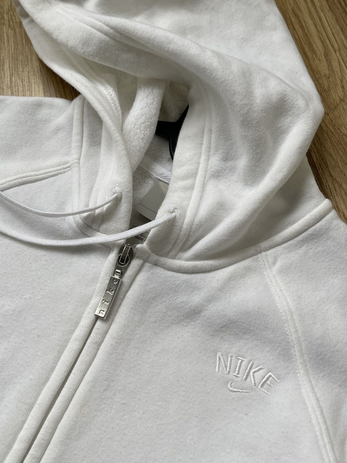 Nike × Vintage Y2K Nike White Full Zip Hoodie size S Size S / US 4 / IT 40 - 5 Thumbnail
