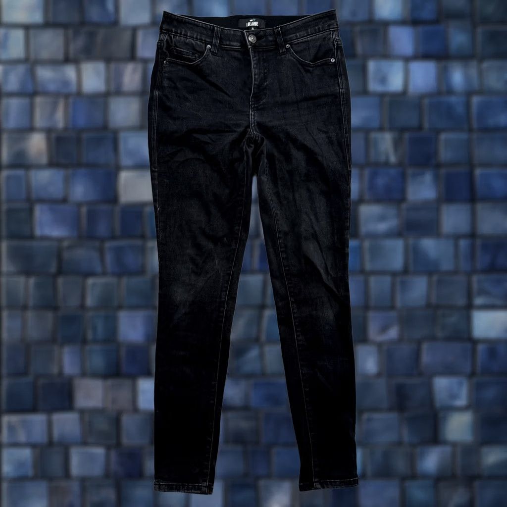 Vintage LuLaRoe Jeans Women’s Black Mid Rise Skinny Magic Waistband Denim SZ 26 - 5-Pocket, Stretch, Cotton Blend, Regular, Vintage? No, 90s/ Casual Size 26" / US 2 / IT 38 - 1 Thumbnail