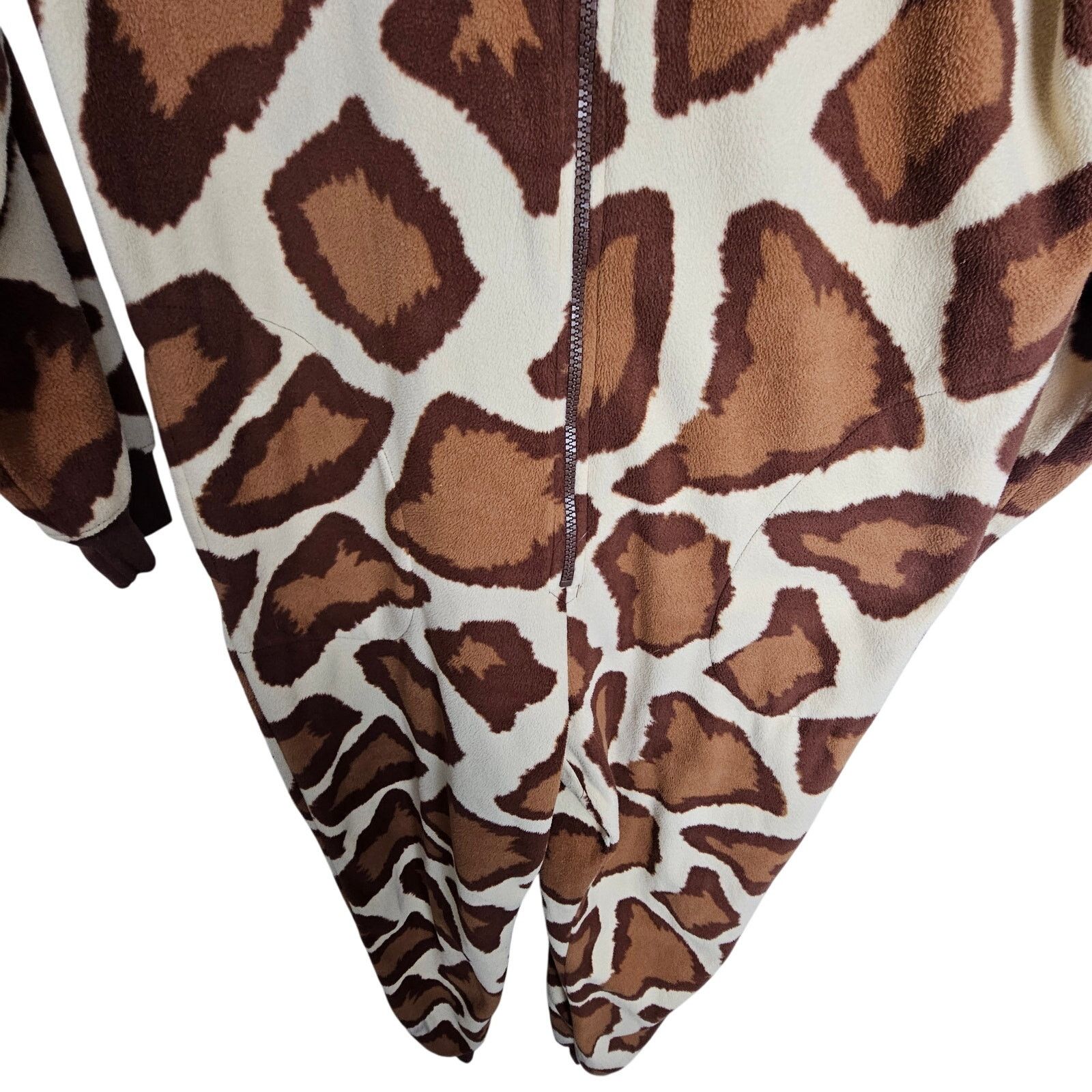 Nickelodeon Nick & Nora Womens Giraffe One Piece Fleece Pajamas Size S Size S / US 4 / IT 40 - 3 Thumbnail