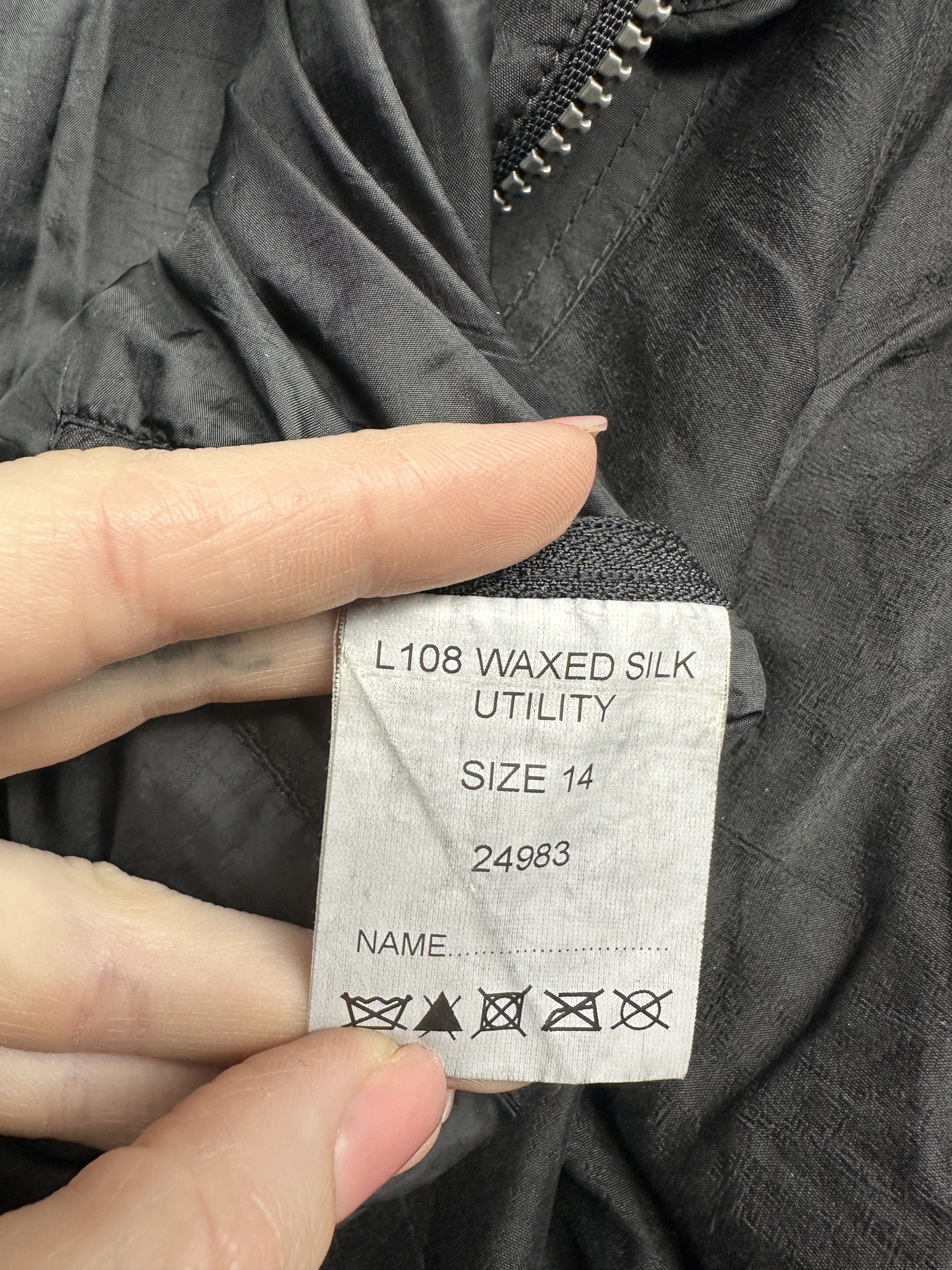 Barbour Barbour Womens Waxed Silk Utility Jacket Size L / US 10 / IT 46 - 6 Thumbnail