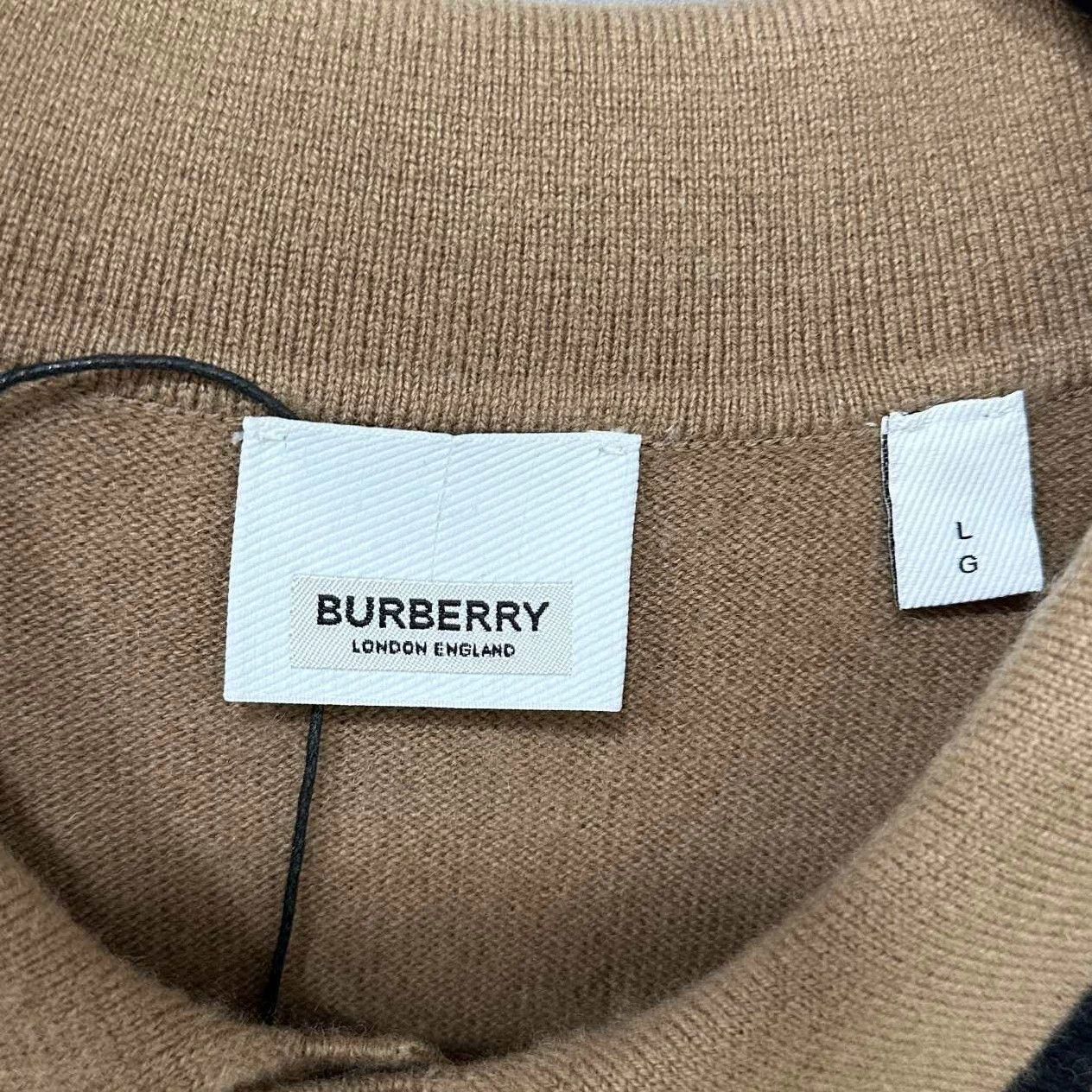 Burberry BURBERRY camel cashmere knit sweater L Size US L / EU 52-54 / 3 - 5 Thumbnail