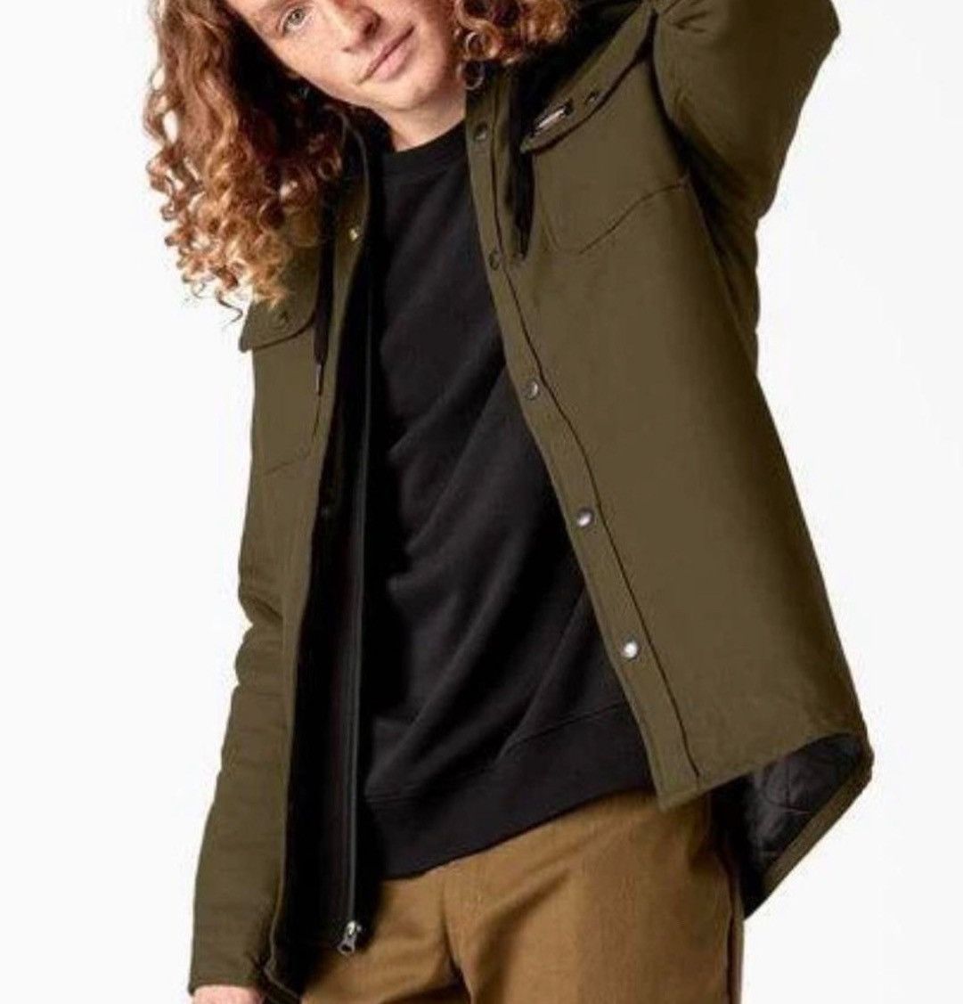Dickies New olive green jacket with hoodie Size US XL / EU 56 / 4 - 8 Thumbnail