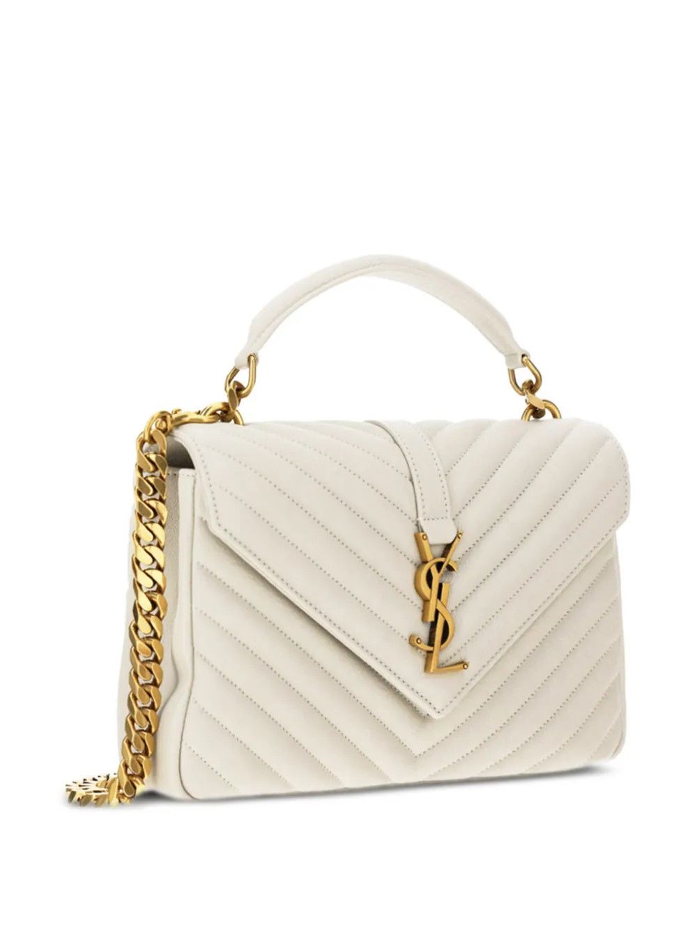 Saint Laurent Paris o1b1hav110225 Size: OS / College Medium Leather Bag in White Size ONE SIZE - 4 Thumbnail