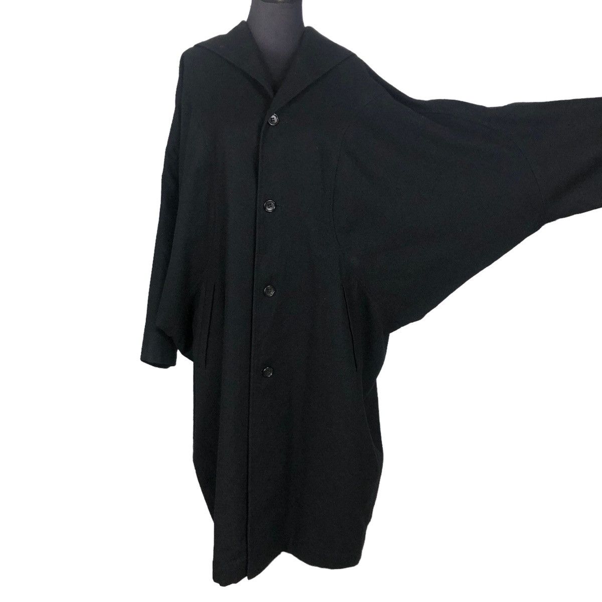Comme des Garcons Vintage Comme Des Garcons 1991 A/W Runway Dolman Sleeve Coat Size M / US 6-8 / IT 42-44 - 9 Thumbnail