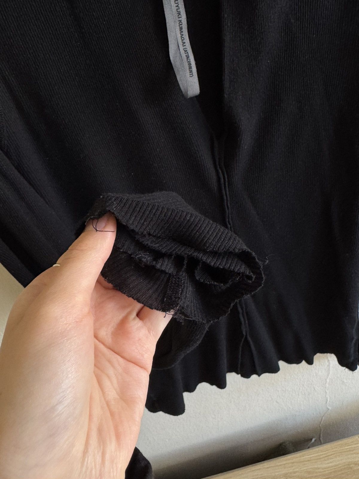 Kazuyuki Kumagai Attachment Attachment V neck double layer sweater Size US M / EU 48-50 / 2 - 4 Thumbnail