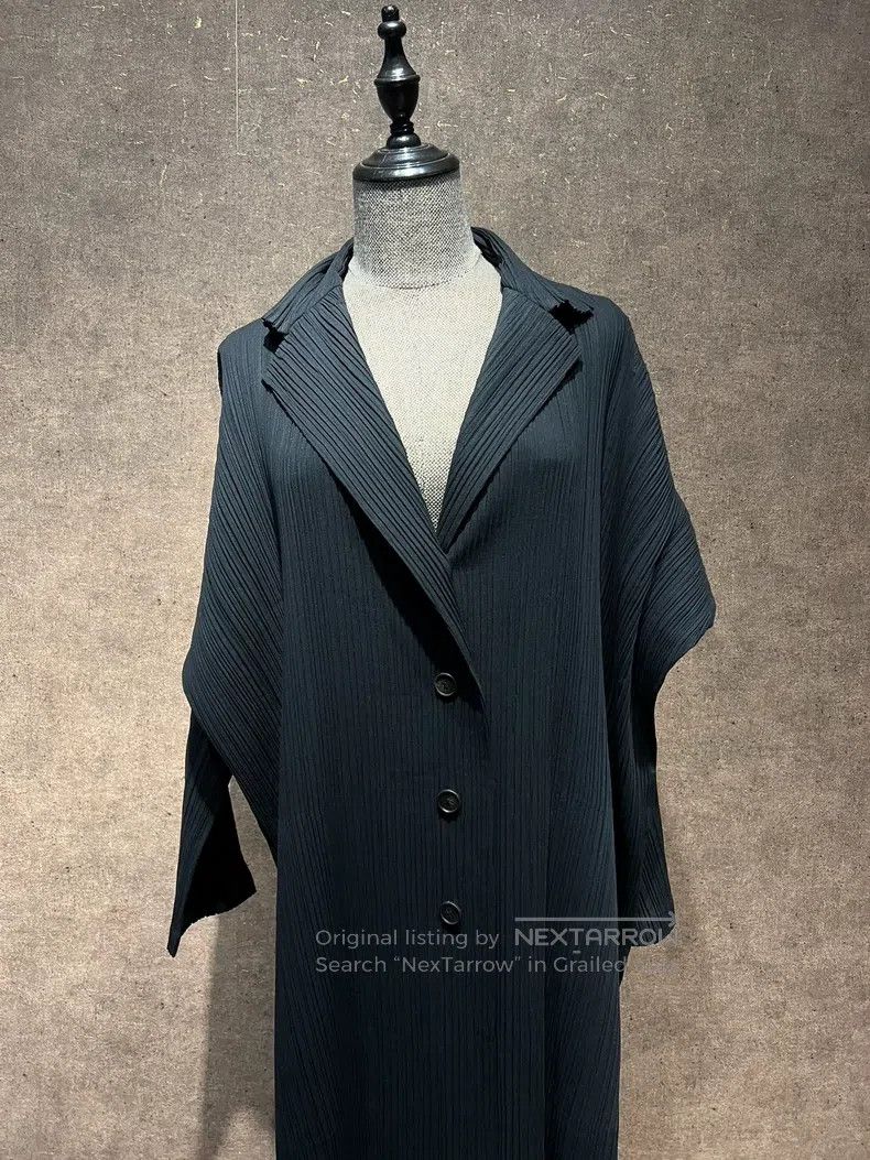 Issey Miyake Issey Miyake Long Pleated Trench Coat Size M / US 6-8 / IT 42-44 - 6 Thumbnail