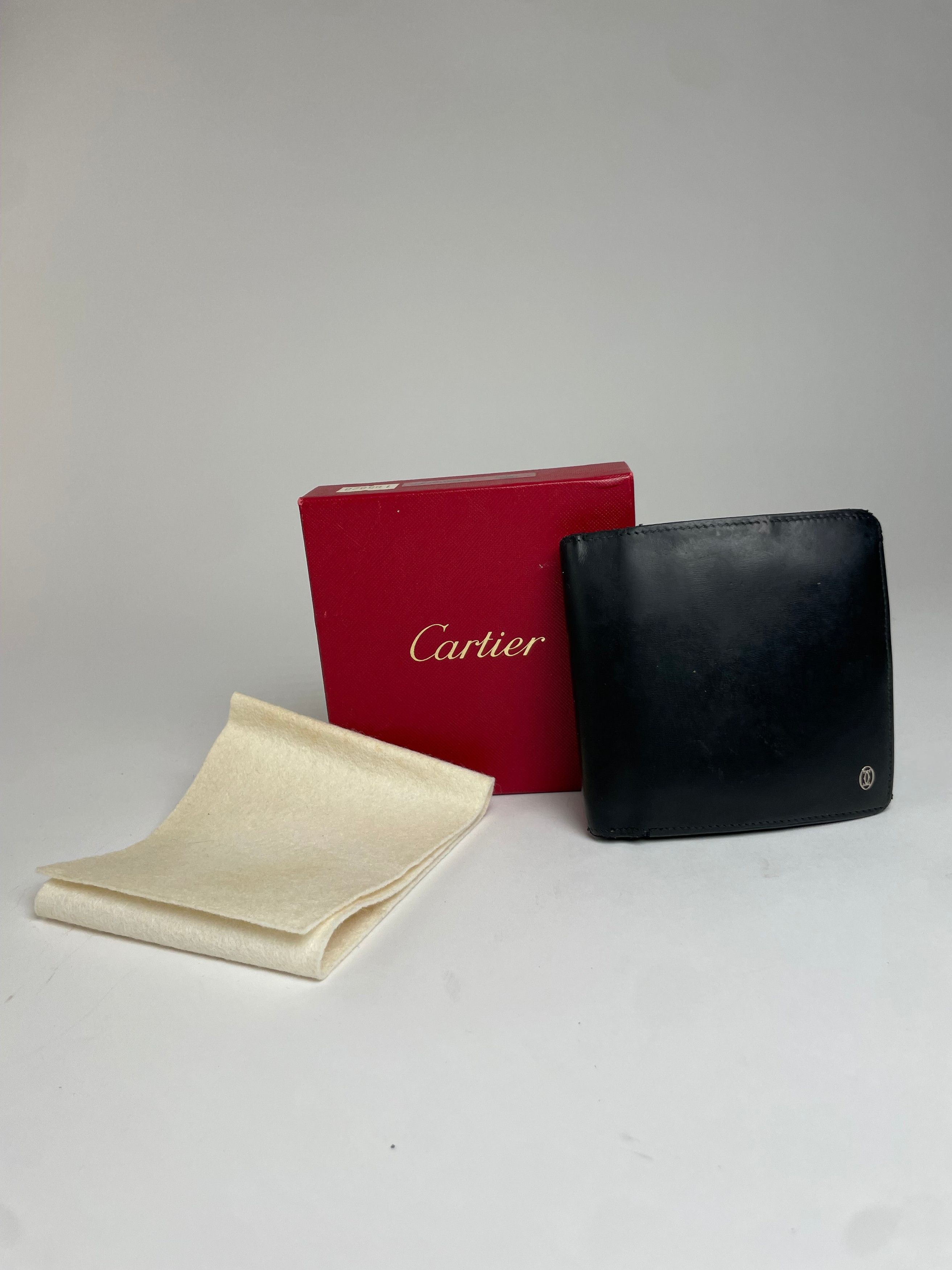 Cartier Vintage Flapable Patent Leather Wallet black Size ONE SIZE - 1 Thumbnail