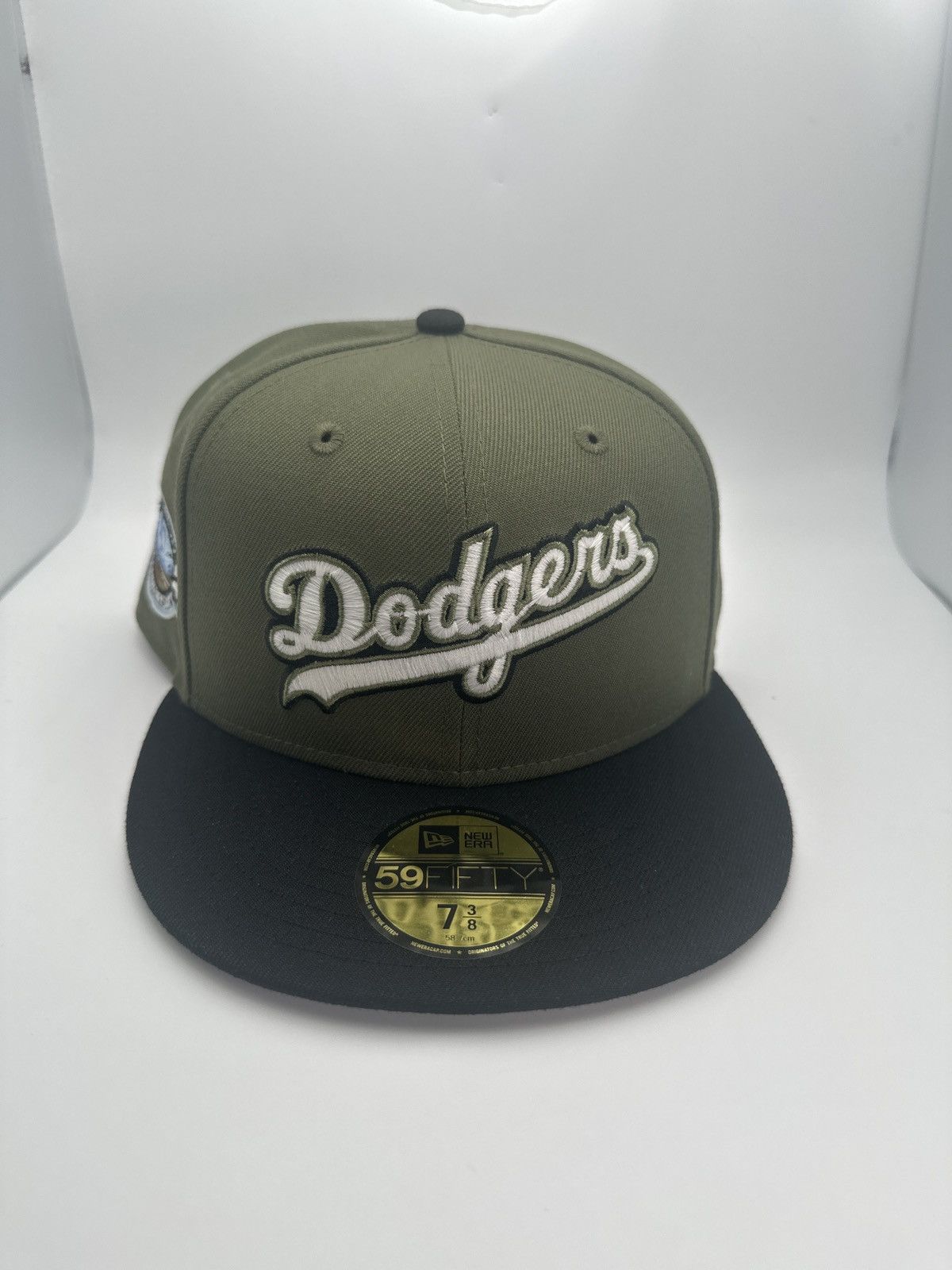 image of Hat Club x Lids Los Angeles Dodgers La 7 3/8 Ds in Green, Men's