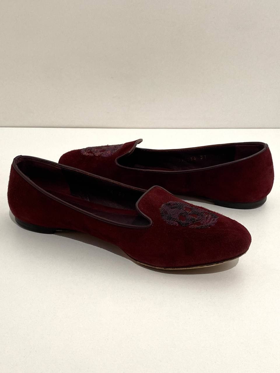 Alexander McQueen Alexander McQueen Skull Logo Loafers Ballet Shoes Vintage Size US 6 / IT 36 - 9 Thumbnail
