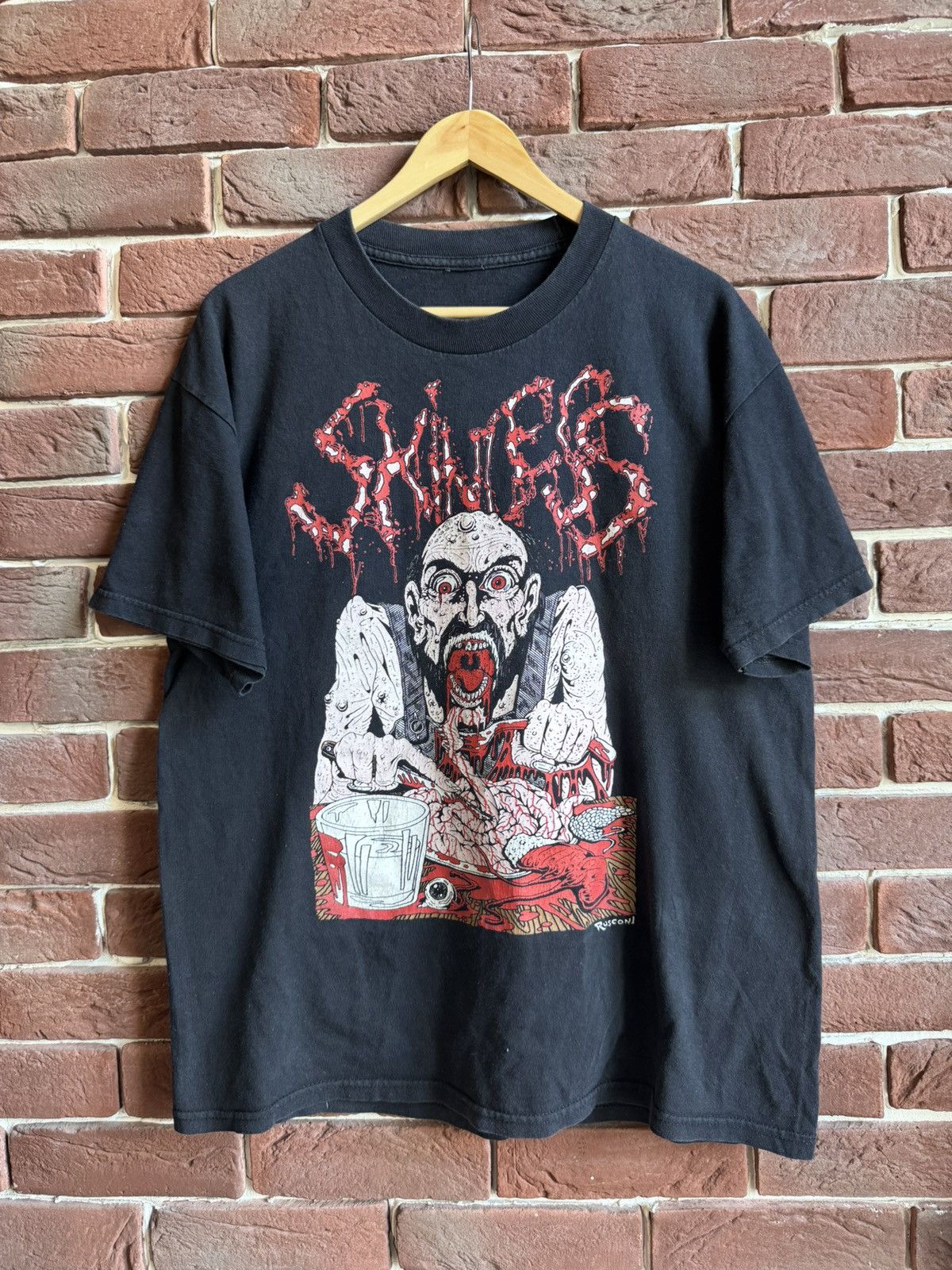Band Tees 98 Vintage Skinless Milk and Innard 90s Death Metal Bandztee Size US L / EU 52-54 / 3 - 1 Thumbnail