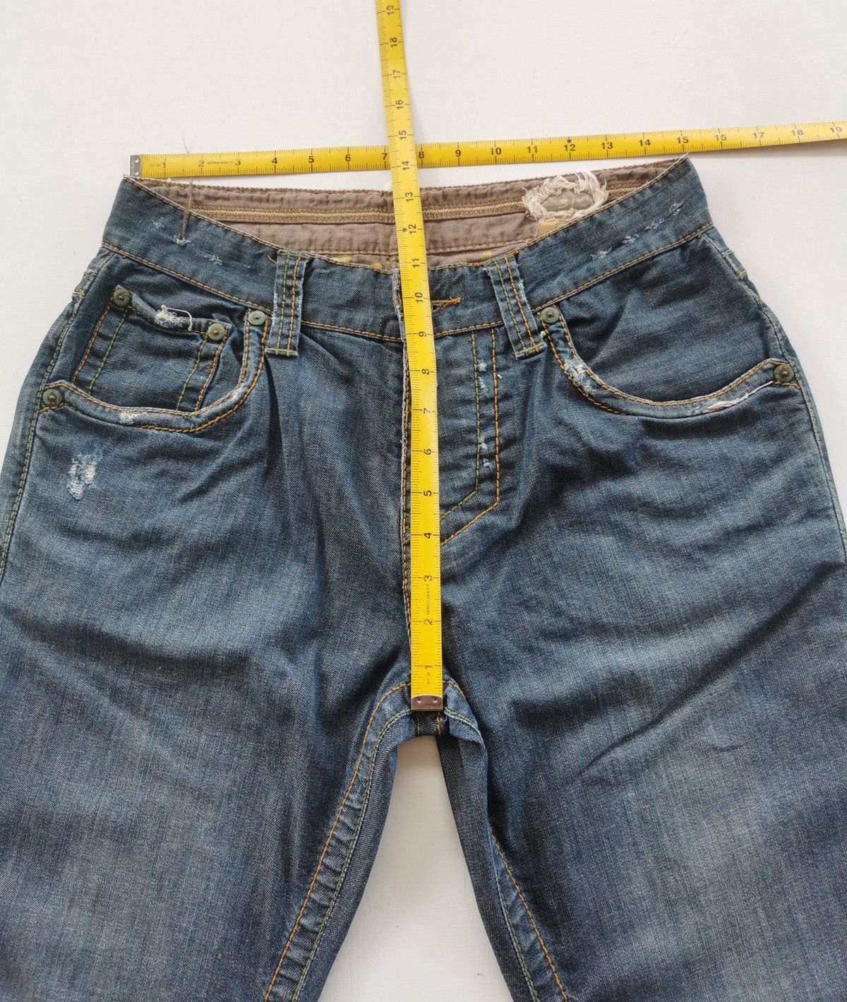 Stitch's Jeans Loose Bootcut Stitch Alabama Thunder Distressed Jeans Size US 30 / EU 46 - 10 Thumbnail