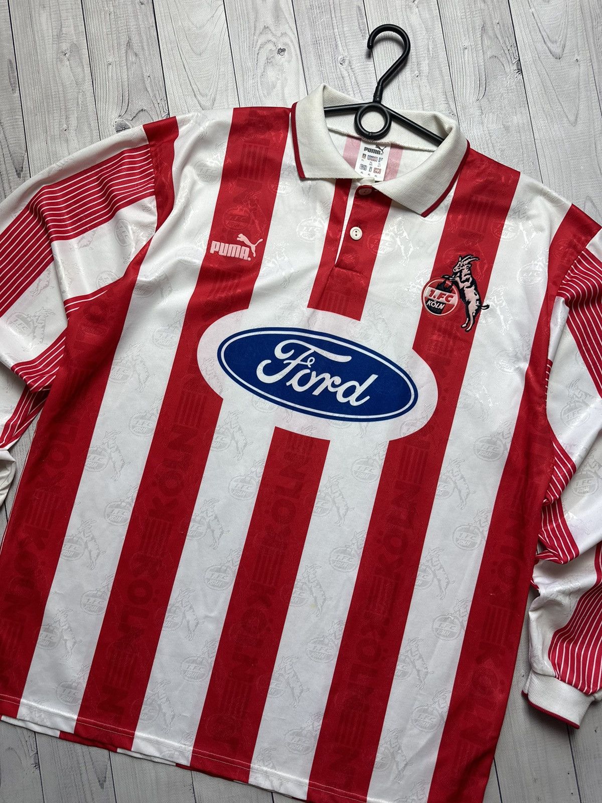 Puma × Vintage Vintage koln puma soccer jersey rare ford logo XL Size US XL / EU 56 / 4 - 2 Thumbnail