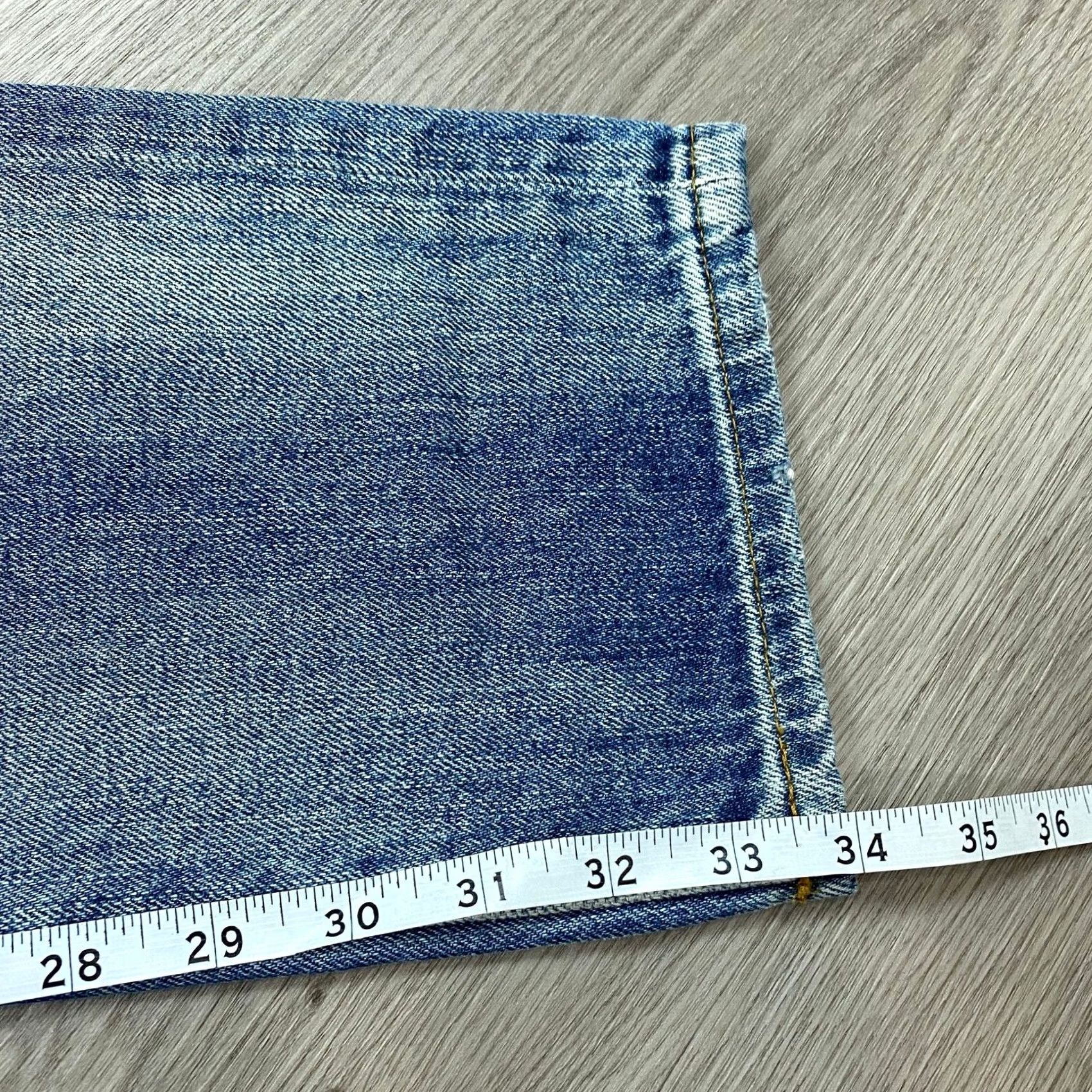 Prps PRPS Jeans Men's 32x34 Le Sabre Slim Tapered Fit Distressed Blue Size US 32 / EU 48 - 7 Thumbnail