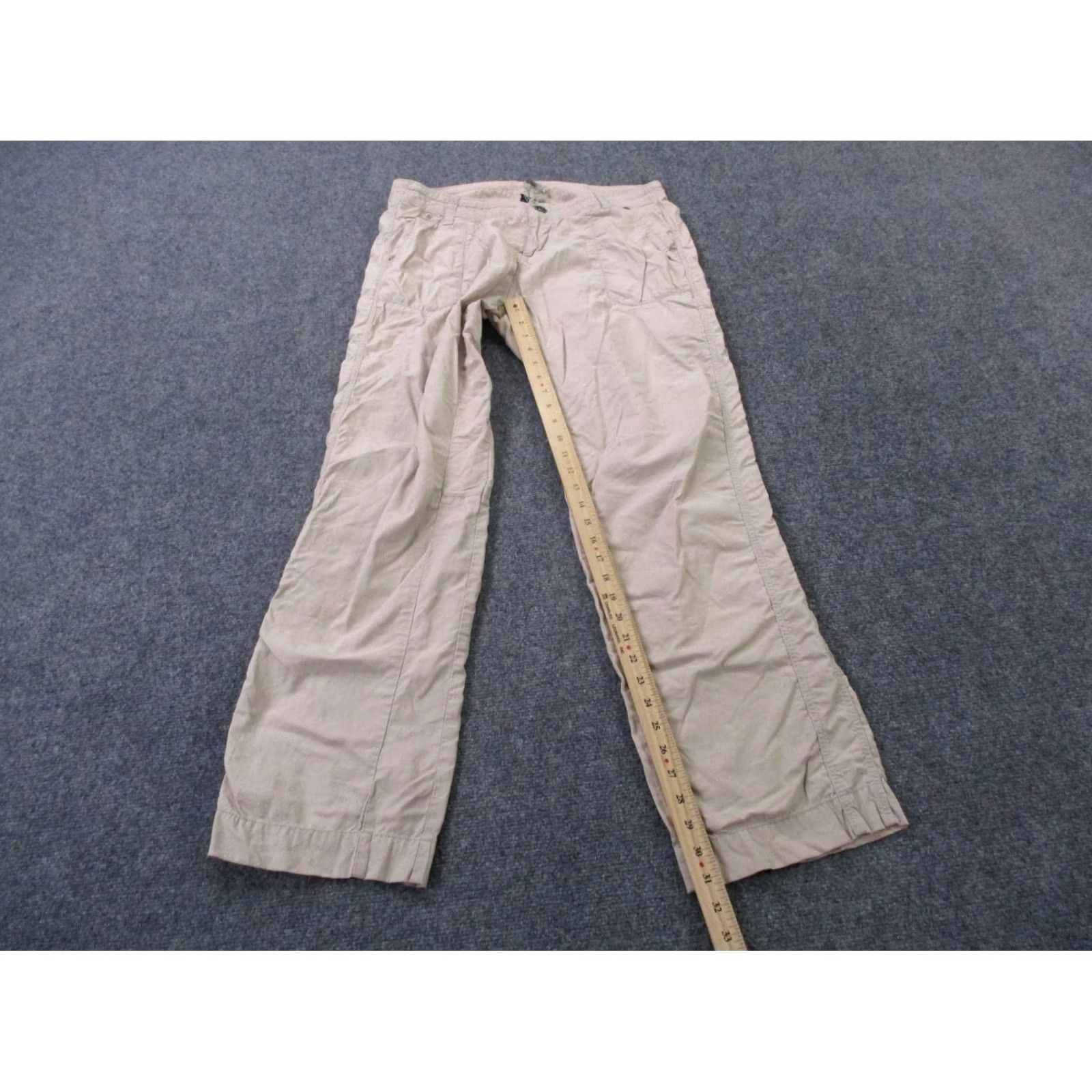 Vintage Kuhl Pants Women 12 Beige Nylon Outdoors Rock Climbing Hiking Work Stretch Pants Beige Nylon Outdoors Rock Climbing Hiking 12 Women Size 24" / US 00 / IT 34 - 3 Thumbnail