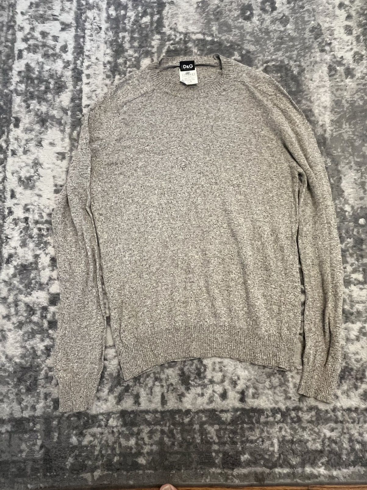 Dolce & Gabbana Vintage D&G Dolce Gabbana Logo Back Neck Sweater Size 54 Size US L / EU 52-54 / 3 - 3 Thumbnail