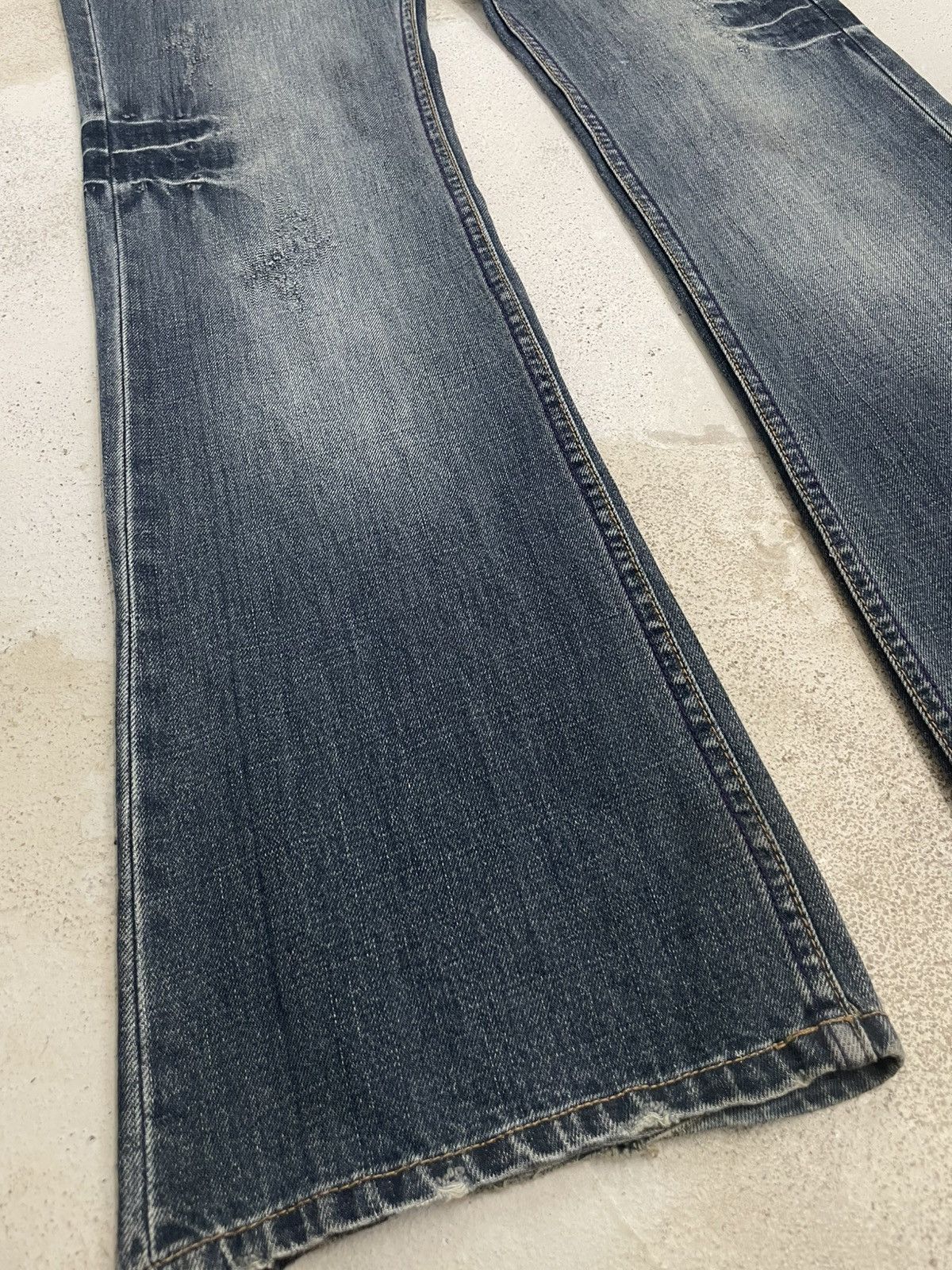Le Grande Bleu (L.G.B.) Al Delio LGB Sick Mud Flare Archive Pant Whisker Distressed Size US 32 / EU 48 - 7 Thumbnail