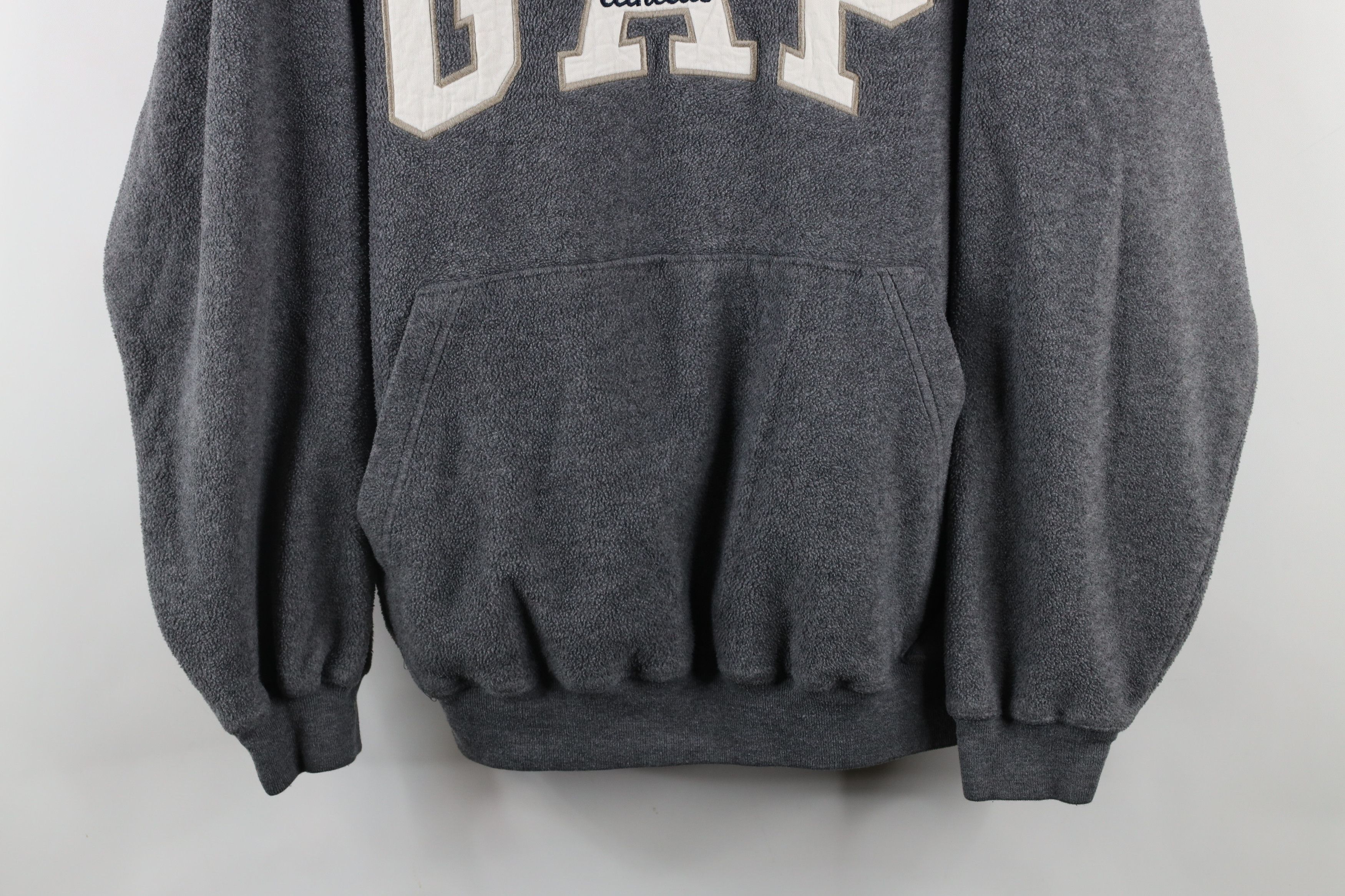Gap × Vintage Vintage 90s Gap Athletic Baggy Fit Fleece Hoodie Sweatshirt Size US M / EU 48-50 / 2 - 3 Thumbnail