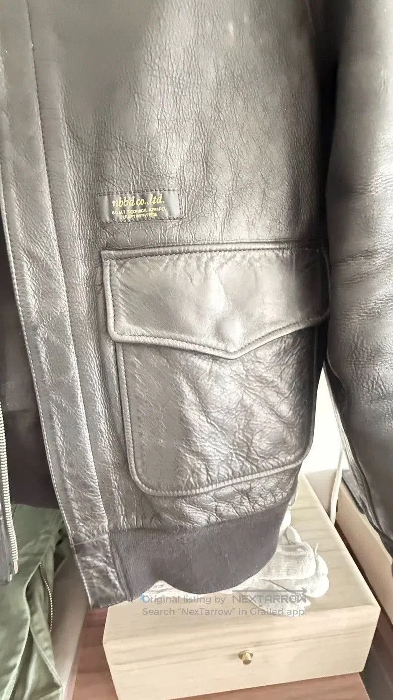 Neighborhood Neighborhood Lambskin Flight Leather Jacket. Size US S / EU 44-46 / 1 - 4 Thumbnail