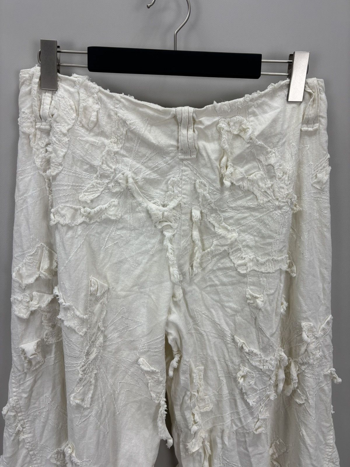 Other Womens linen pants Y2k style ART Size XL/XXL Color White Size 28" / US 6 / IT 42 - 9 Thumbnail
