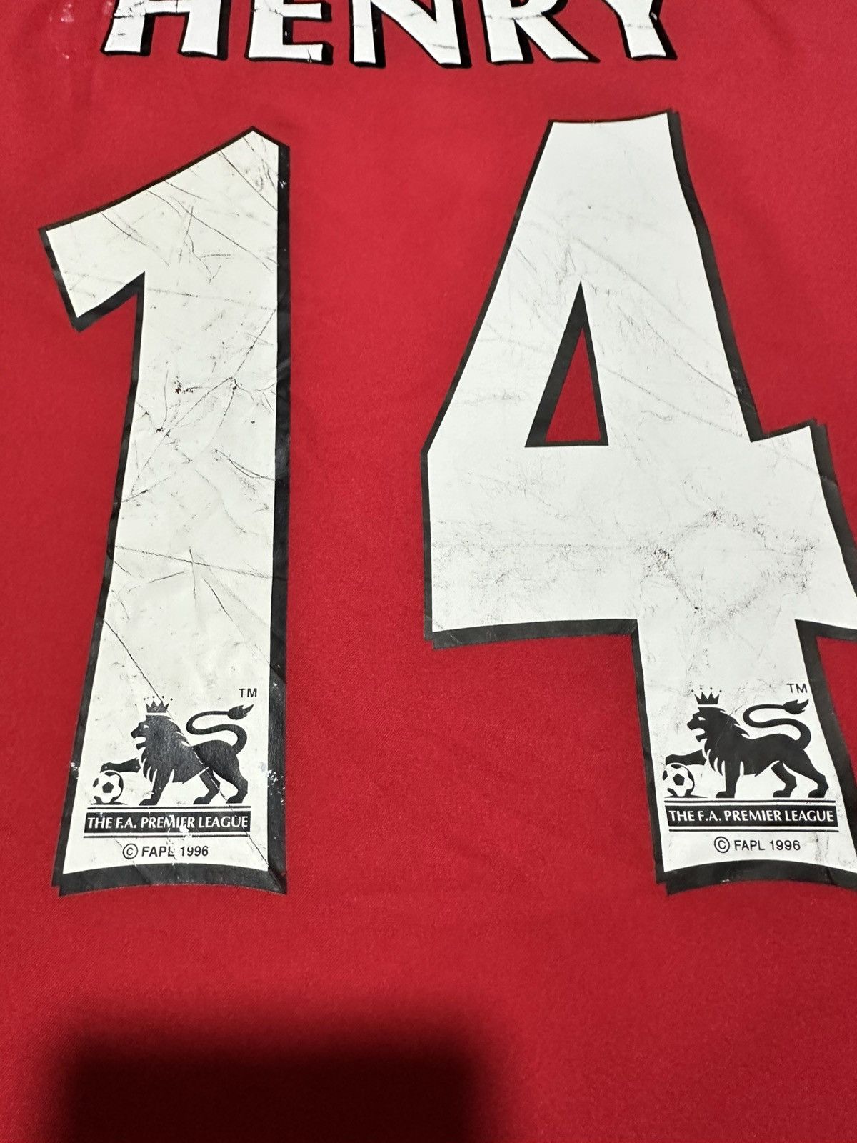 Vintage vtg Arsenal home shirt jersey Size US L / EU 52-54 / 3 - 9 Thumbnail