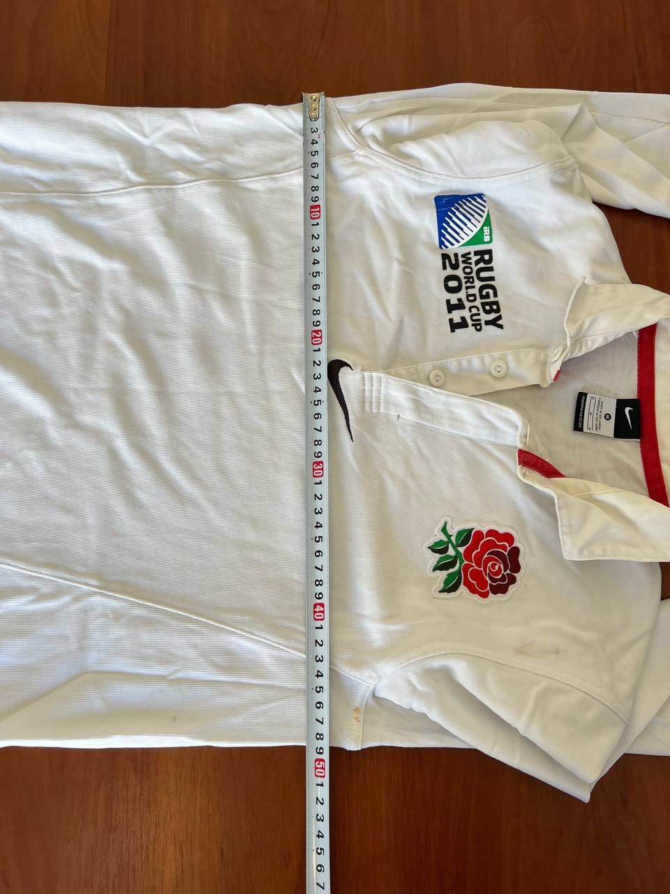 2011 ENGLAND TEAM IRB WORLD CUP RUGBY JERSEY RARE SHIRT SZ M