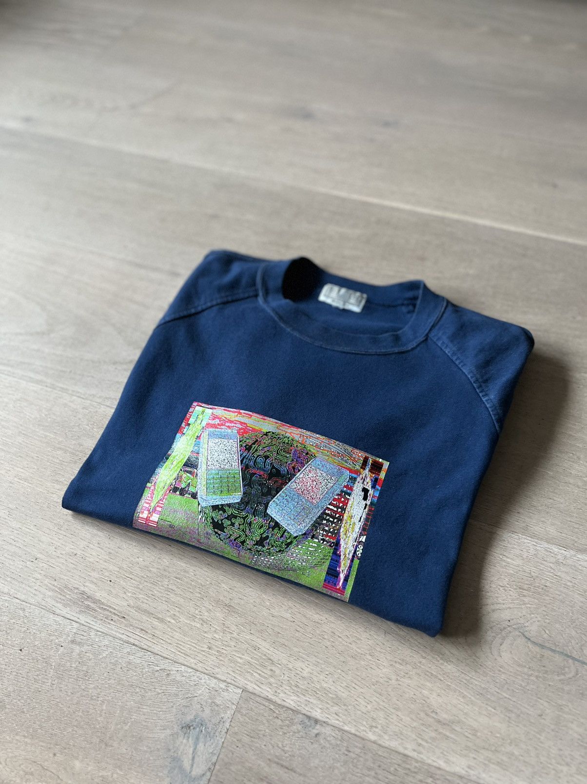 Cav Empt Cav Empt Overdye Raglan Heavy T-Shirt Blue size Large Size US L / EU 52-54 / 3 - 6 Thumbnail