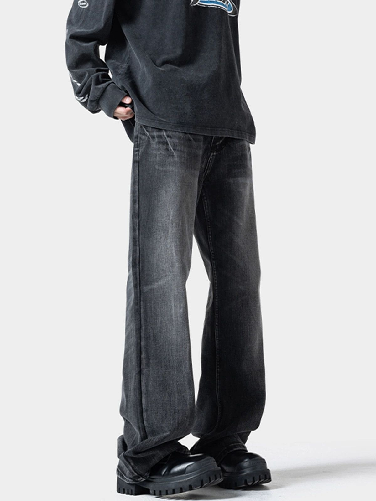 Jean High street washed American lightning distressed jeans Size US 32 / EU 48 - 3 Thumbnail
