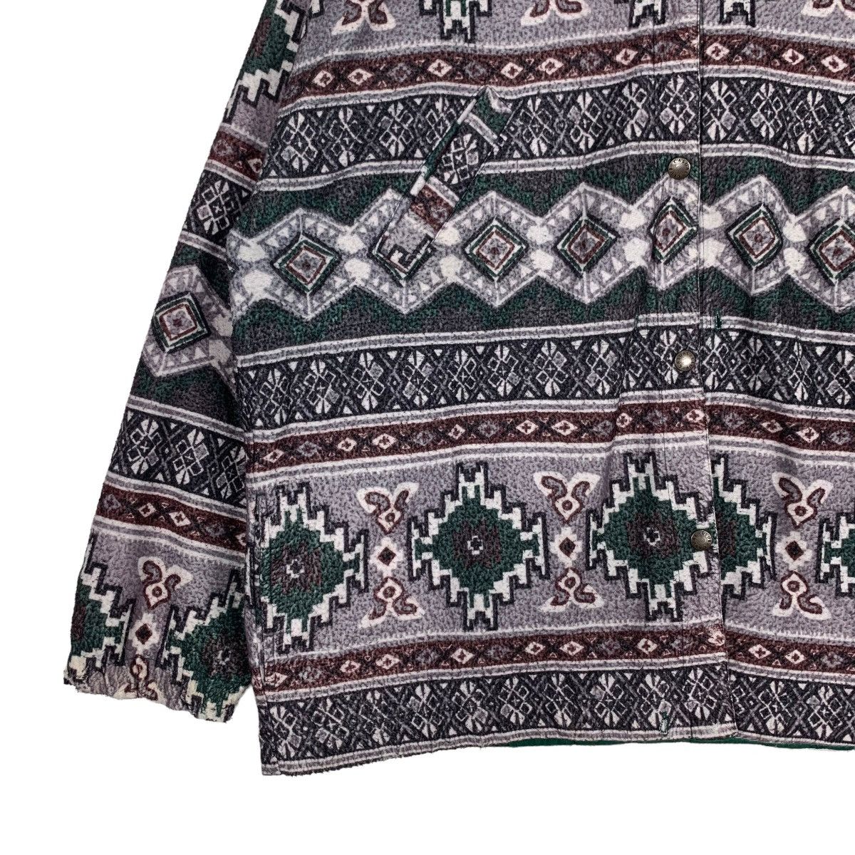 Vintage Native Navajo Overprint Reversible Hooded Jacket #0414-C19 Size US L / EU 52-54 / 3 - 3 Thumbnail