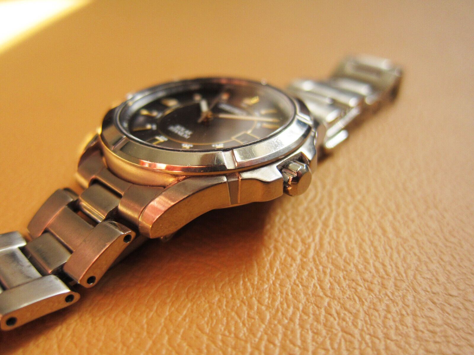 Seiko SEIKO V147-0AB0 Solar Titanium Men's Watch Black Dial (JDM) Size ONE SIZE - 7 Thumbnail