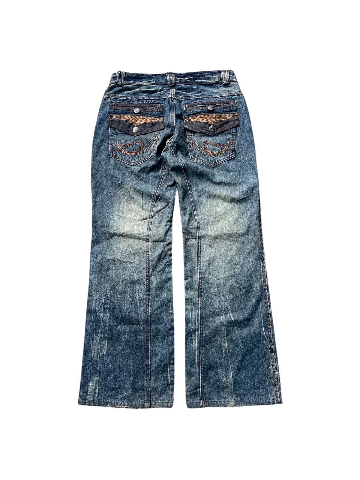 Designer × Japanese Brand Diamond Honey Distressed Double Pocket Size US 32 / EU 48 - 2 Thumbnail