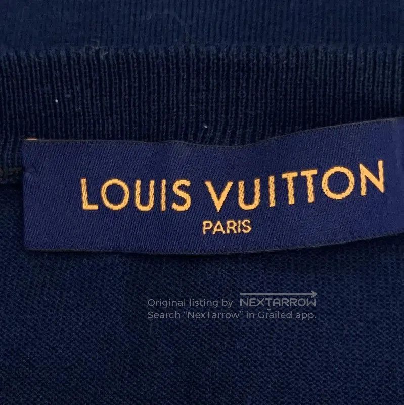 Louis Vuitton Louis Vuitton Men's Navy Cotton Sweater . Size US M / EU 48-50 / 2 - 6 Thumbnail