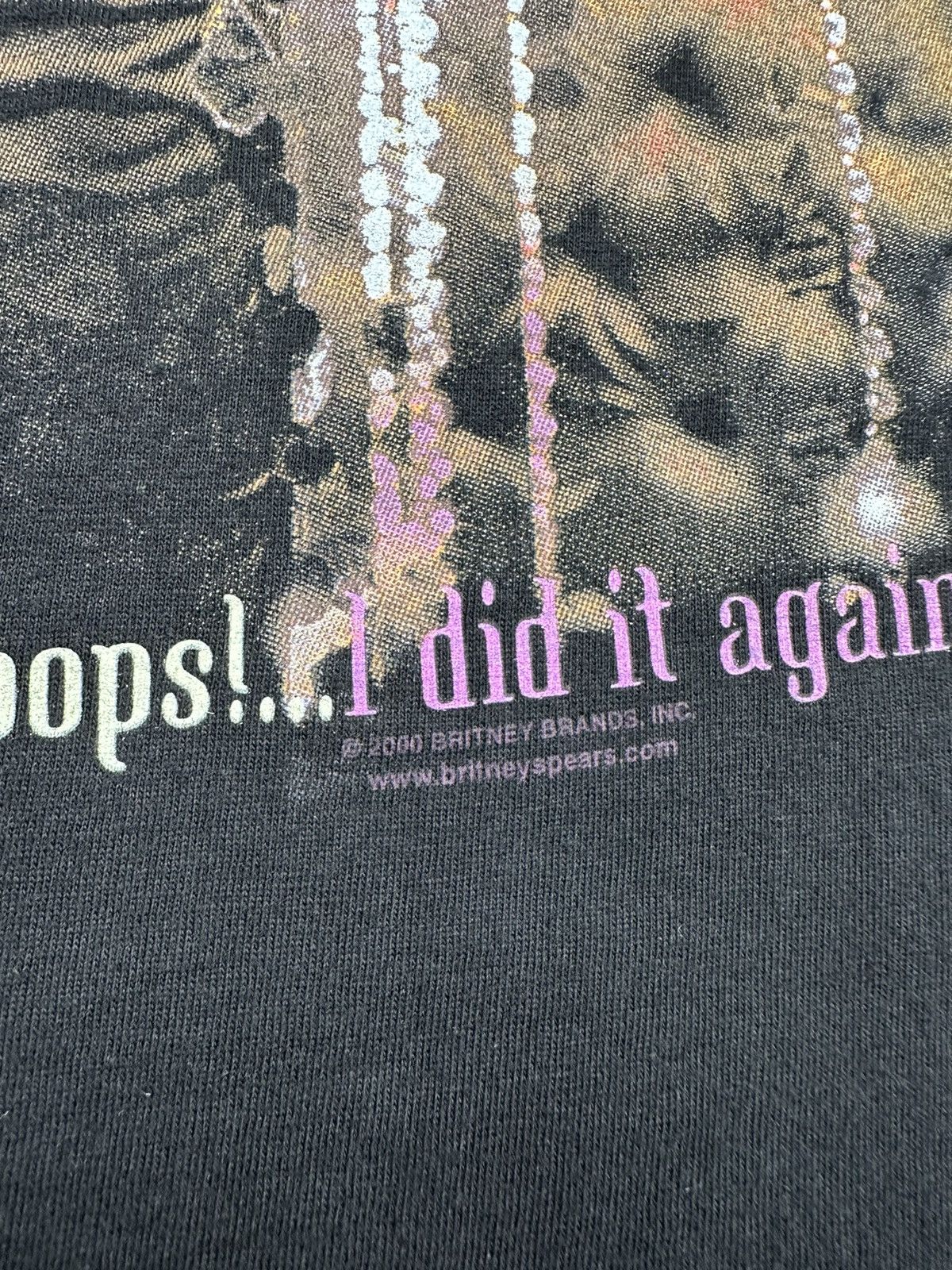 Band Tees Vintage 2000 Britney Spears Oops (Ariana Grande Lady Gaga) Size US L / EU 52-54 / 3 - 5 Thumbnail