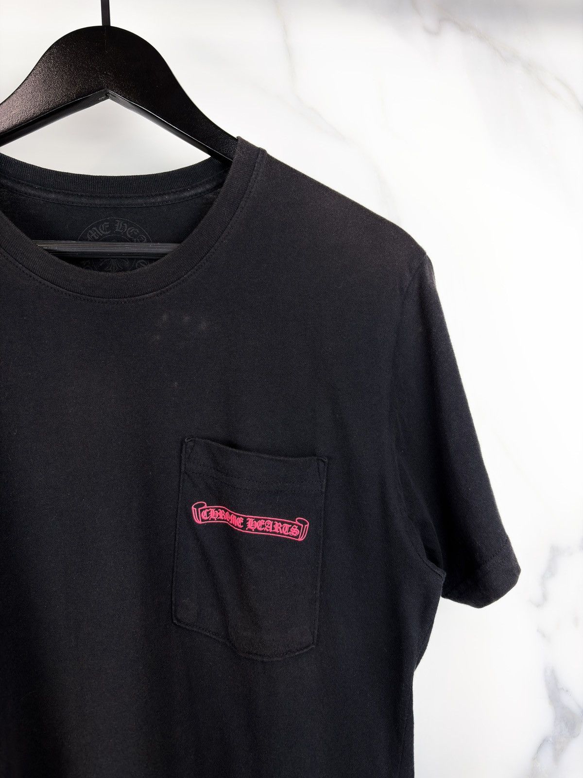 Chrome Hearts Chrome Hearts Made In Hollywood Pink Logo Pocket Tshirt Size US M / EU 48-50 / 2 - 5 Thumbnail