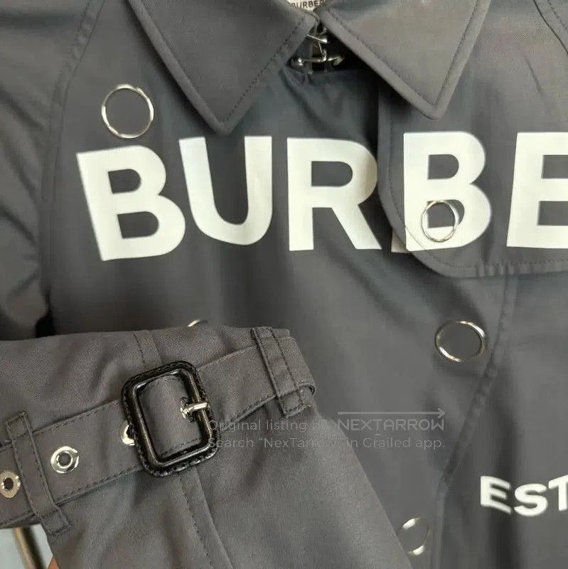 Burberry Burberry Gray Women's Trench Coat Size XS. Size XS / US 0-2 / IT 36-38 - 4 Thumbnail