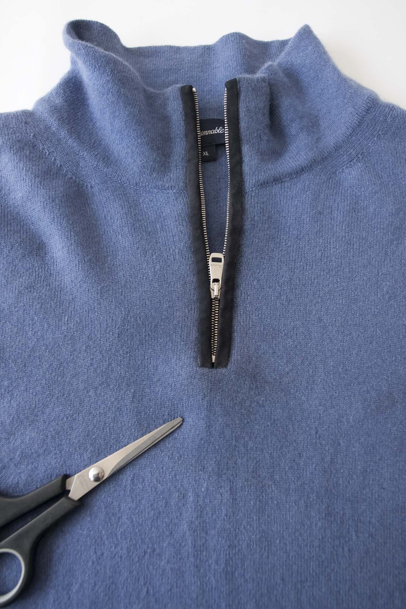 Faconnable Faconnable Sweater 100% Cashmere Size XL Blue Size US XL / EU 56 / 4 - 4 Thumbnail