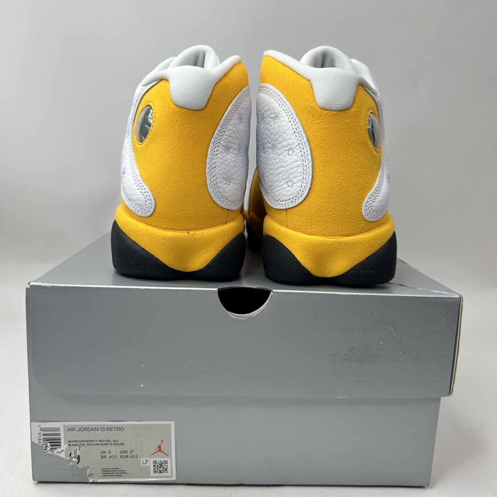 Nike Nike Air Jordan 13 Retro “Del Sol/White Yellow” 2023 Size US 9 / EU 42 - 4 Thumbnail
