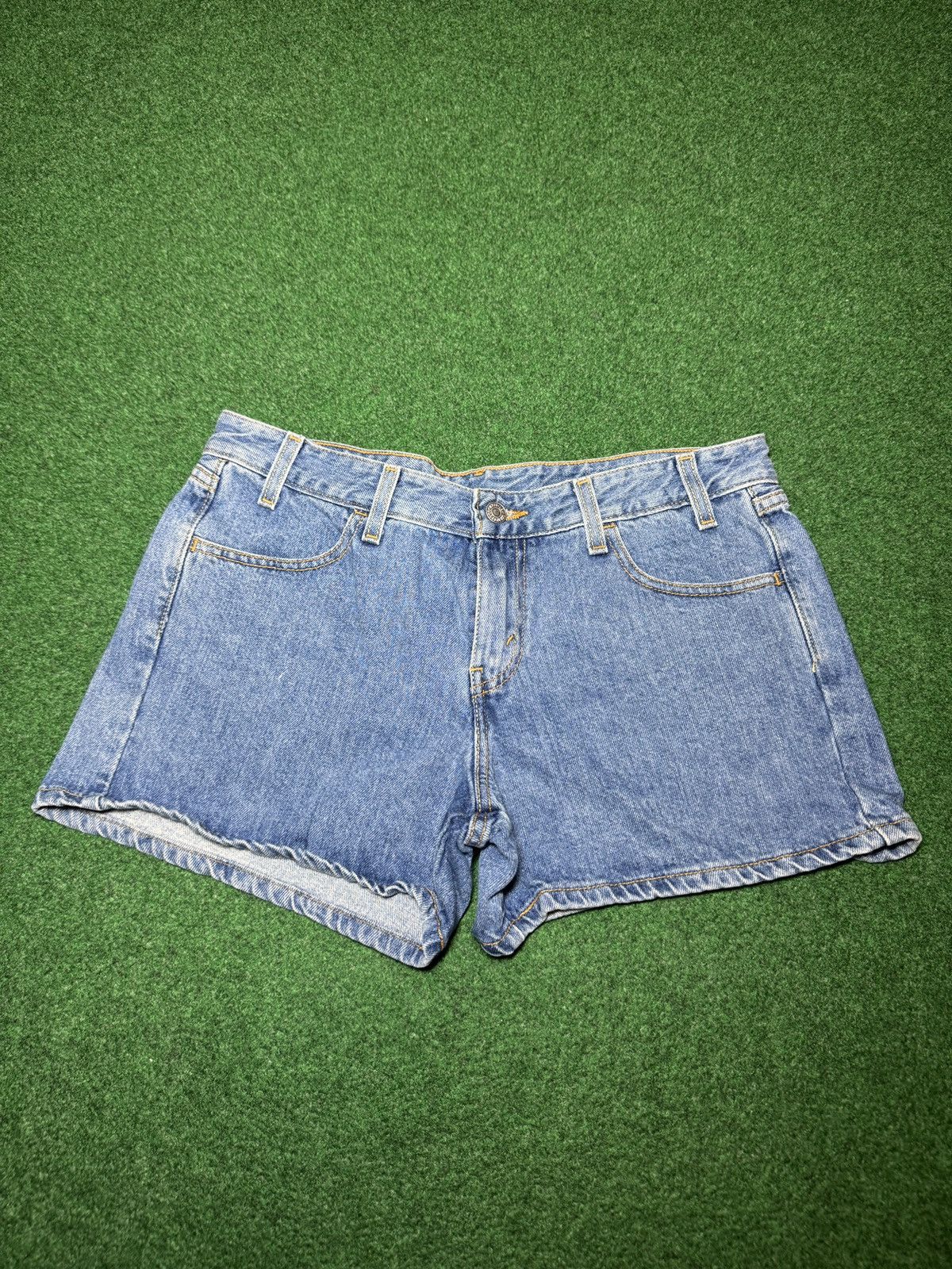 Levi's Vintage Clothing Levis Vintage Womens Jorts Y2K 9 Jr 34 4” Denim Shorts Size 34" / US 12 / IT 48 - 2 Thumbnail