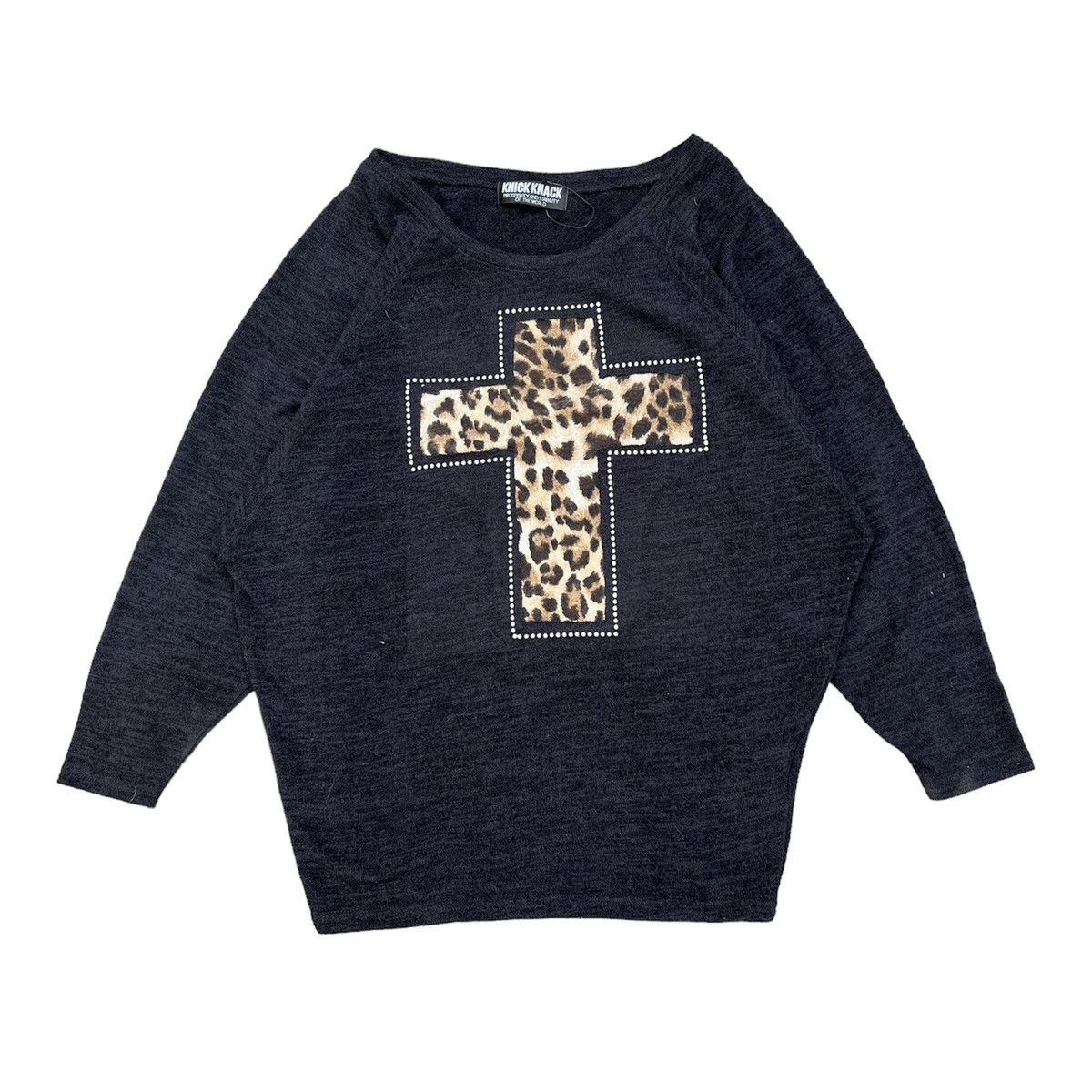 If Six Was Nine × Japanese Brand × Le Grande Bleu (L.G.B.) 2000s Knick Knack Cross Leopard Gothic Lgb Punk Long Sleeve Size US L / EU 52-54 / 3 - 1 Thumbnail