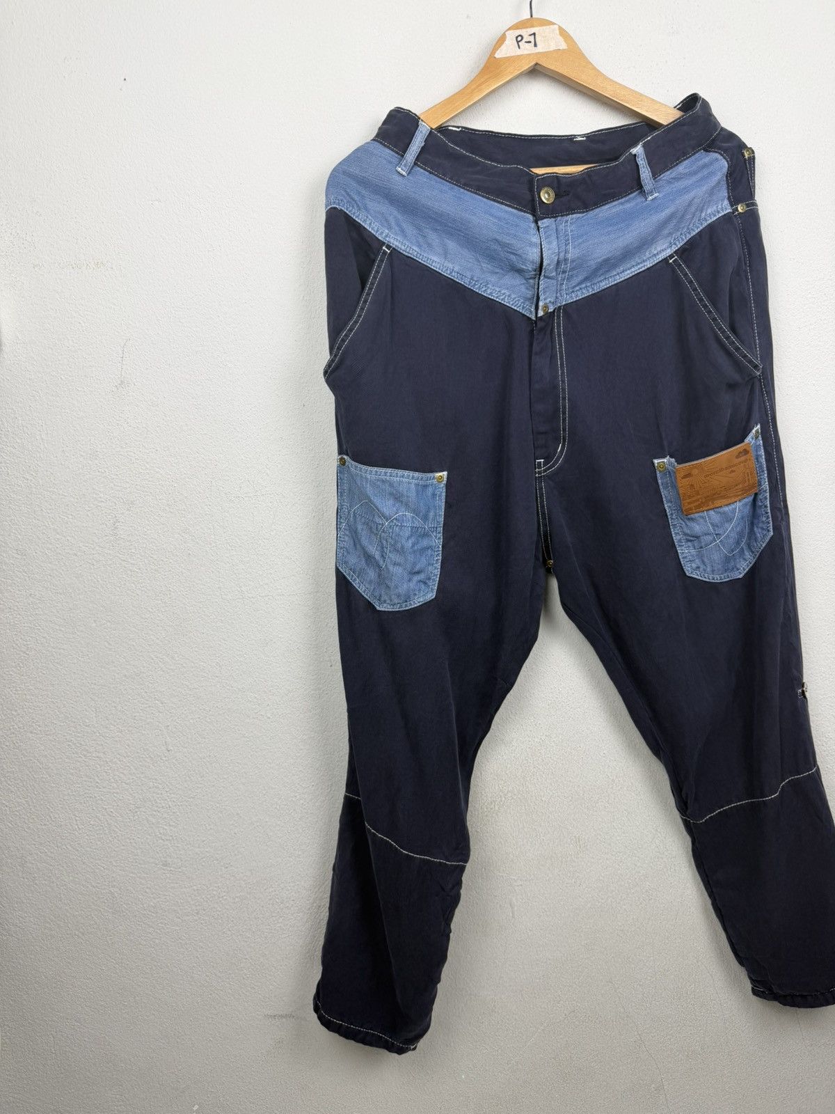 mercibeaucoup Vintage Mercibeaucoup Issey Miyake Patchwork Pant Size US 30 / EU 46 - 2 Thumbnail