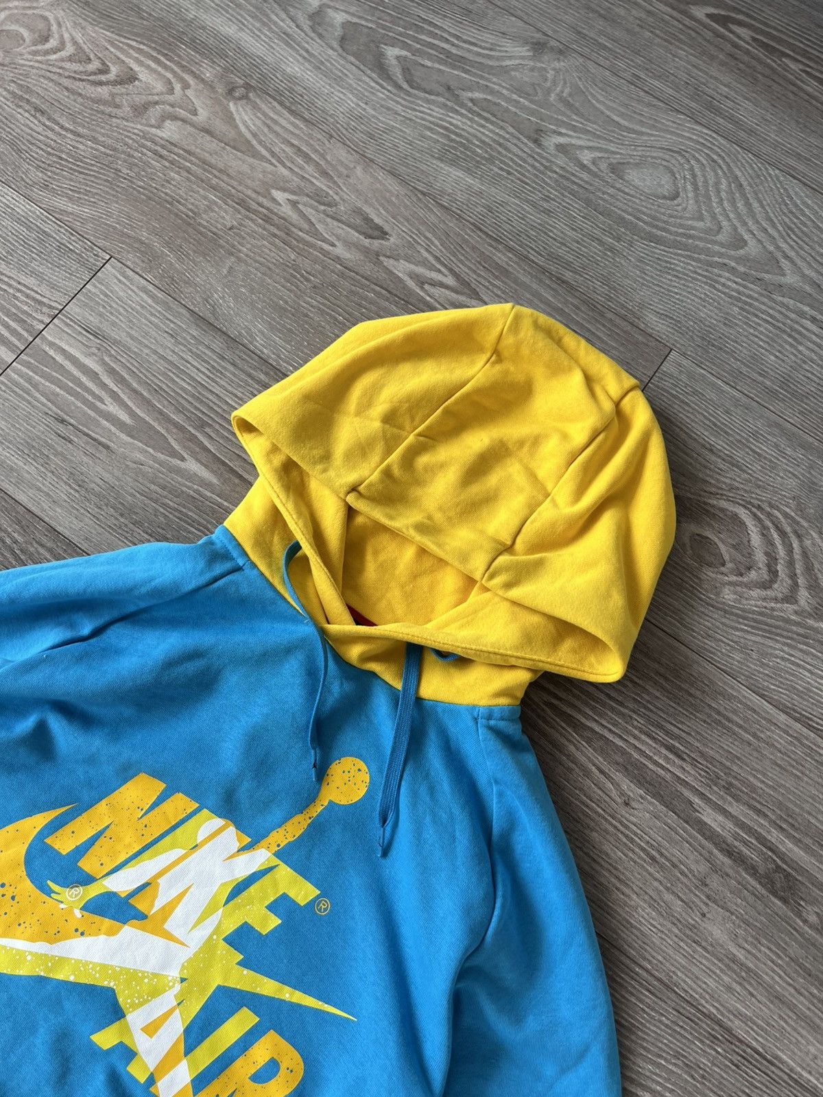 Jordan Brand Nike Air Jordan Jumpman Big Logo Blue/Yellow Patriot Hoodie Size US M / EU 48-50 / 2 - 10 Thumbnail