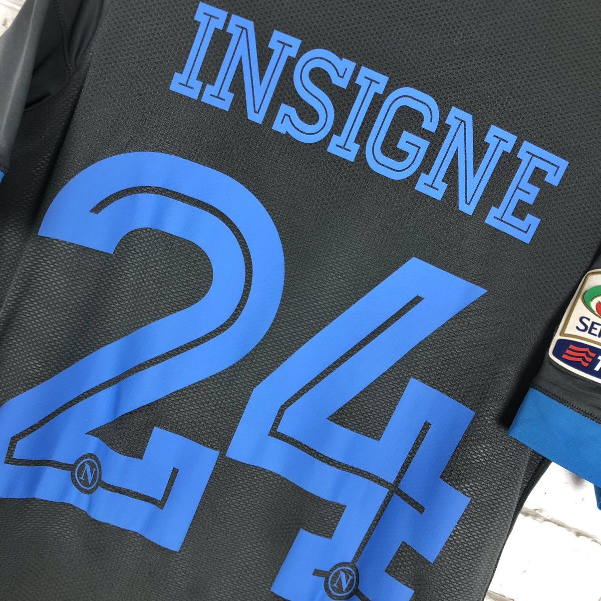 Kappa Napoli #24 Insigne Player Issue 2015 2016 away soccer jersey Size US S / EU 44-46 / 1 - 5 Thumbnail