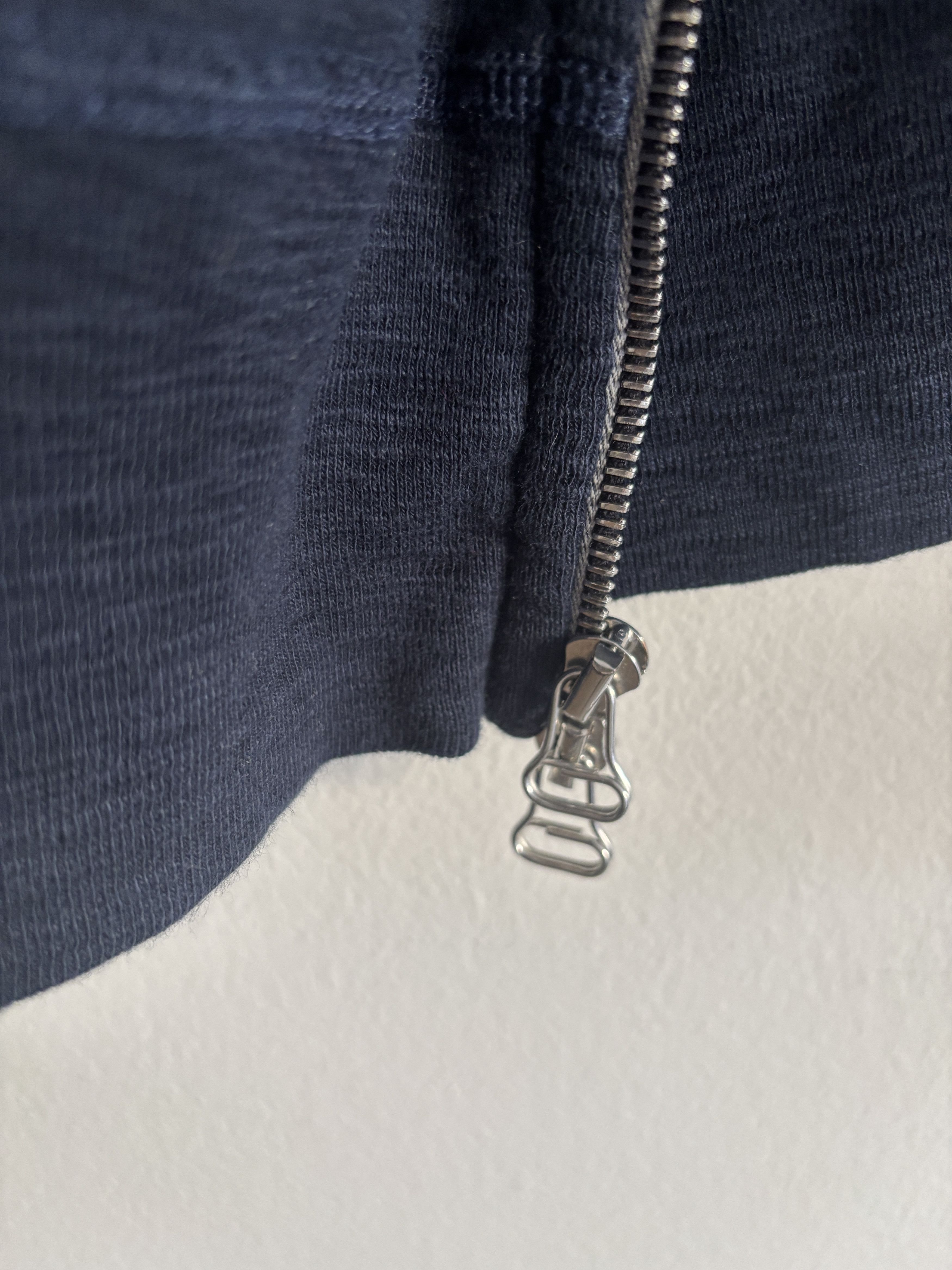 Japanese Brand Wings + Horns Navy Slub Cotton Hoodie - Medium Size US M / EU 48-50 / 2 - 4 Thumbnail