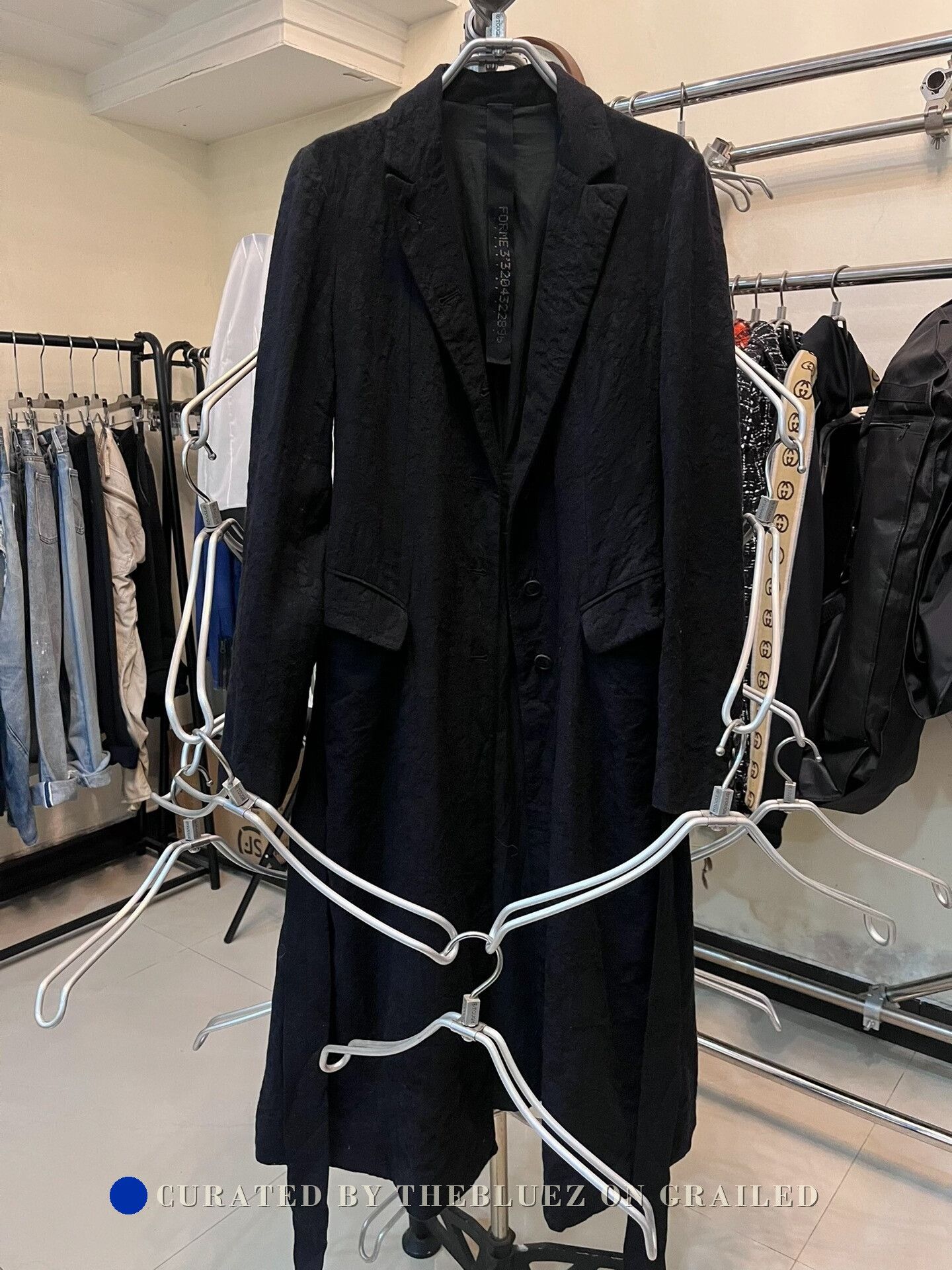 Forme D'Expression FORME Black Textured Avant-Garde Jacket Size US XS / EU 42 / 0 - 1 Thumbnail