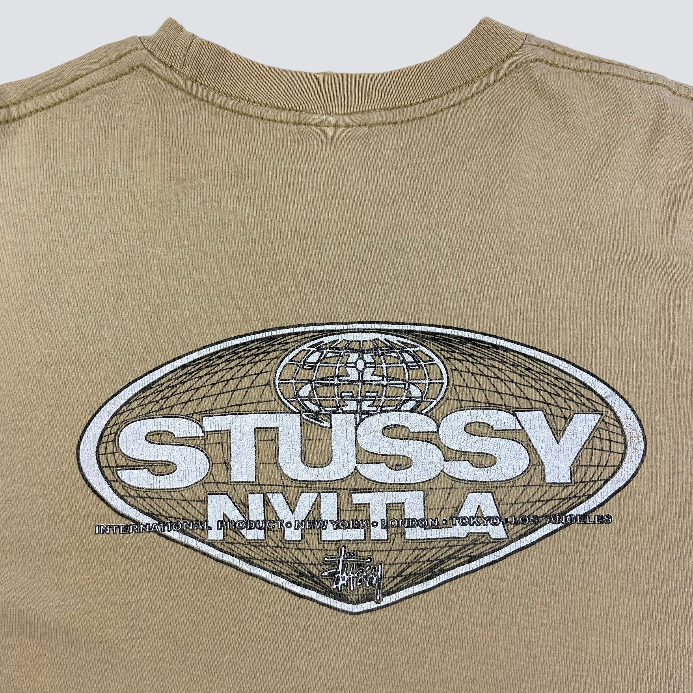 Stussy 1980s BAGGY STUSSY NYLTLA RARE BIG LOGO ARCHIVE TEE - № 40 Size US XL / EU 56 / 4 - 2 Thumbnail