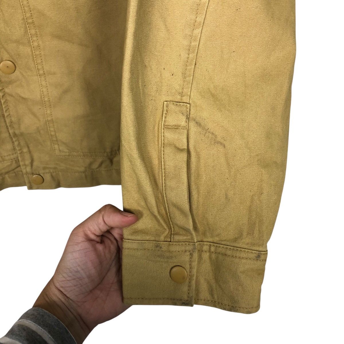 Vintage Rich Yellow Chore Work Jacket H&M Multi Pocket Issey Miyake Size US S / EU 44-46 / 1 - 16 Thumbnail