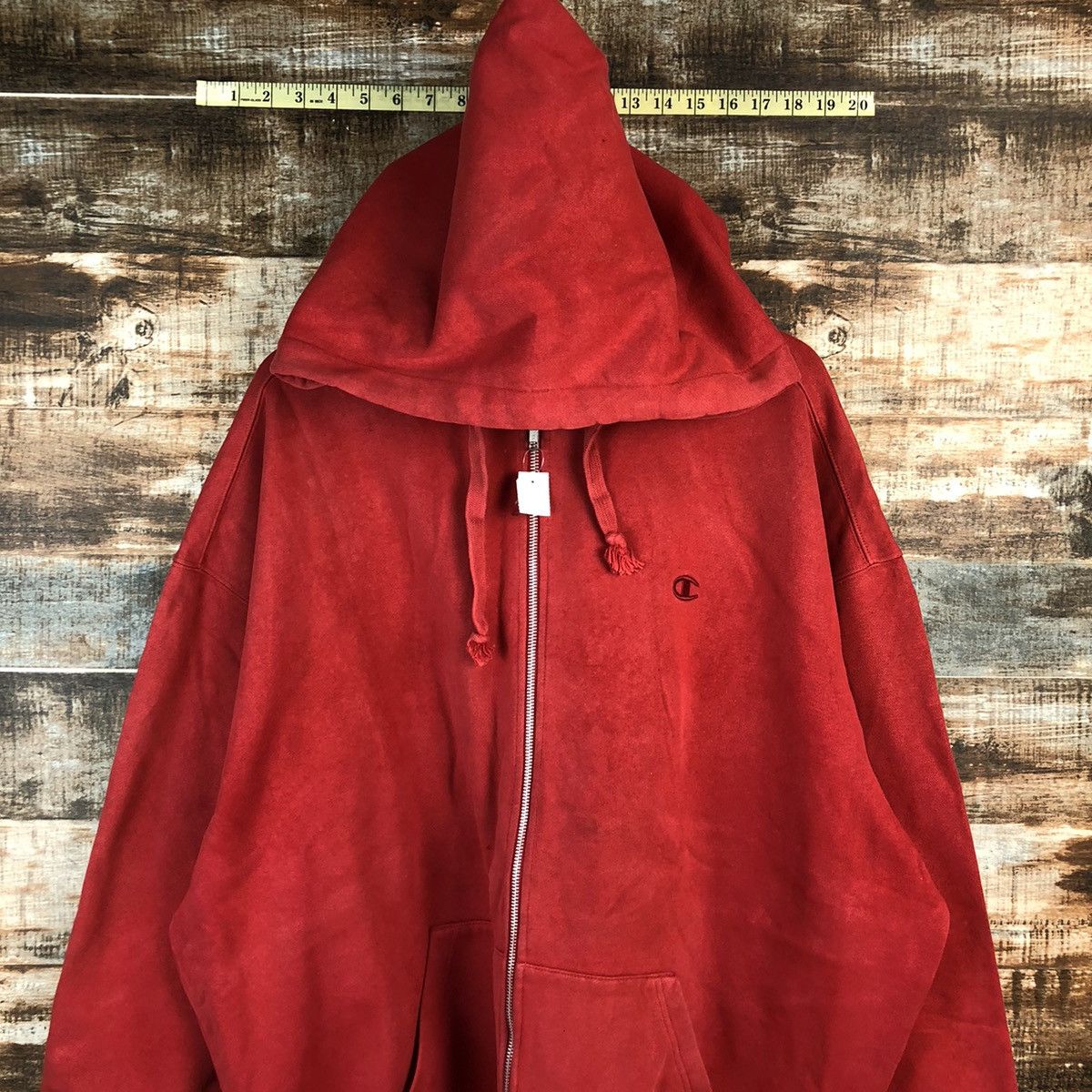 Champion DL Champion vintage Red sweatshirt Hoodie #C169 Size US XXL / EU 58 / 5 - 2 Thumbnail