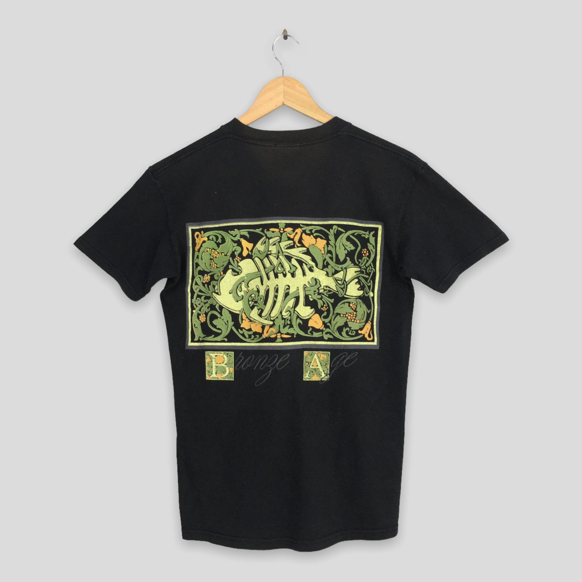 Other Vintage Bronze Age Skate Fish Bones Black T shirt Small Size US S / EU 44-46 / 1 - 1 Thumbnail