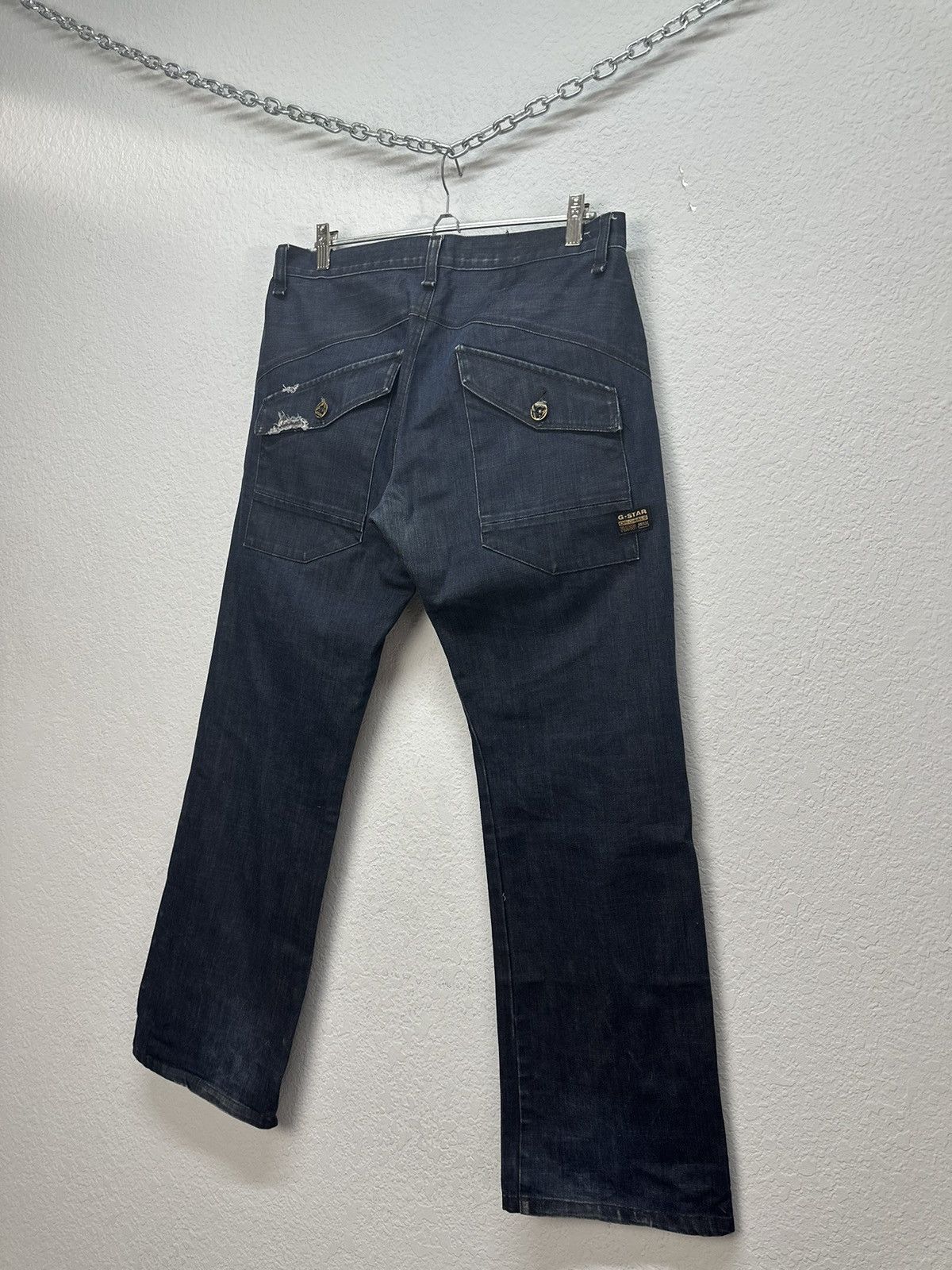 G-Star Vintage cargo denim distressed rare G-star style jeans pants Size US 34 / EU 50 - 14 Thumbnail