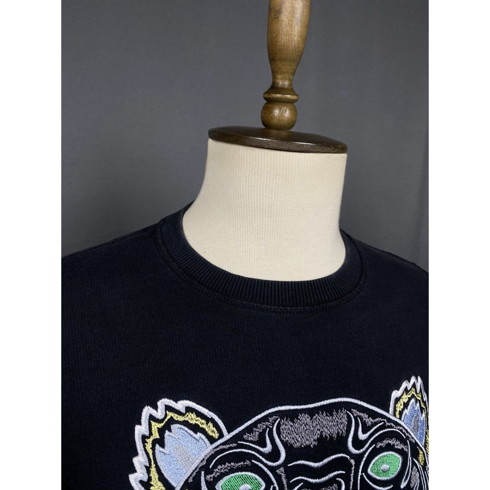 Kenzo Kenzo Big Logo Men's Black Crewneck Sweater Size M Size US M / EU 48-50 / 2 - 6 Thumbnail